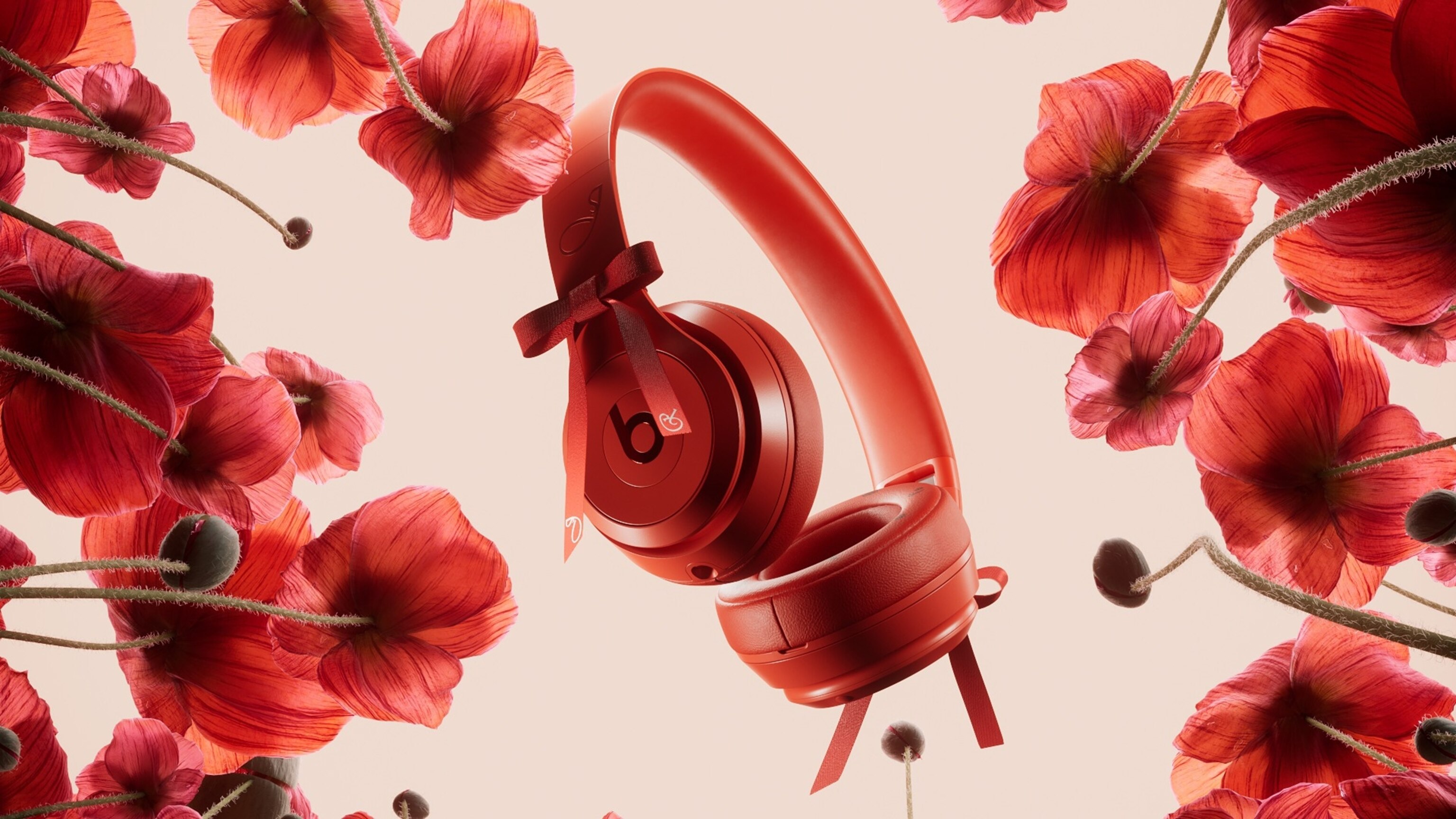 Beats Solo 4 “Ruby Red” Beats x JENNIE Beats Solo4 Wireless On-Ear