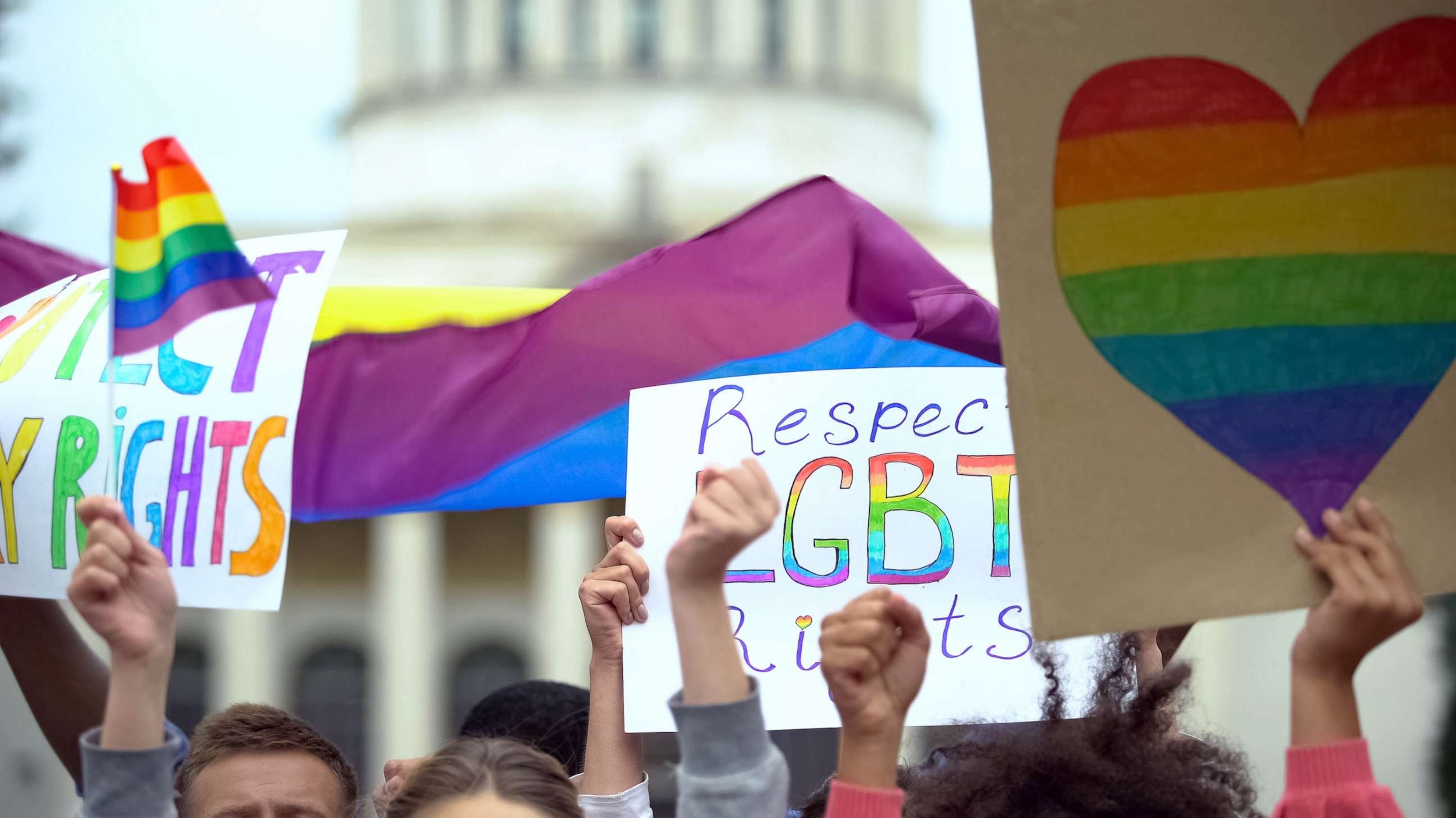 STOCK PHOTO: LGBTQ rights protest