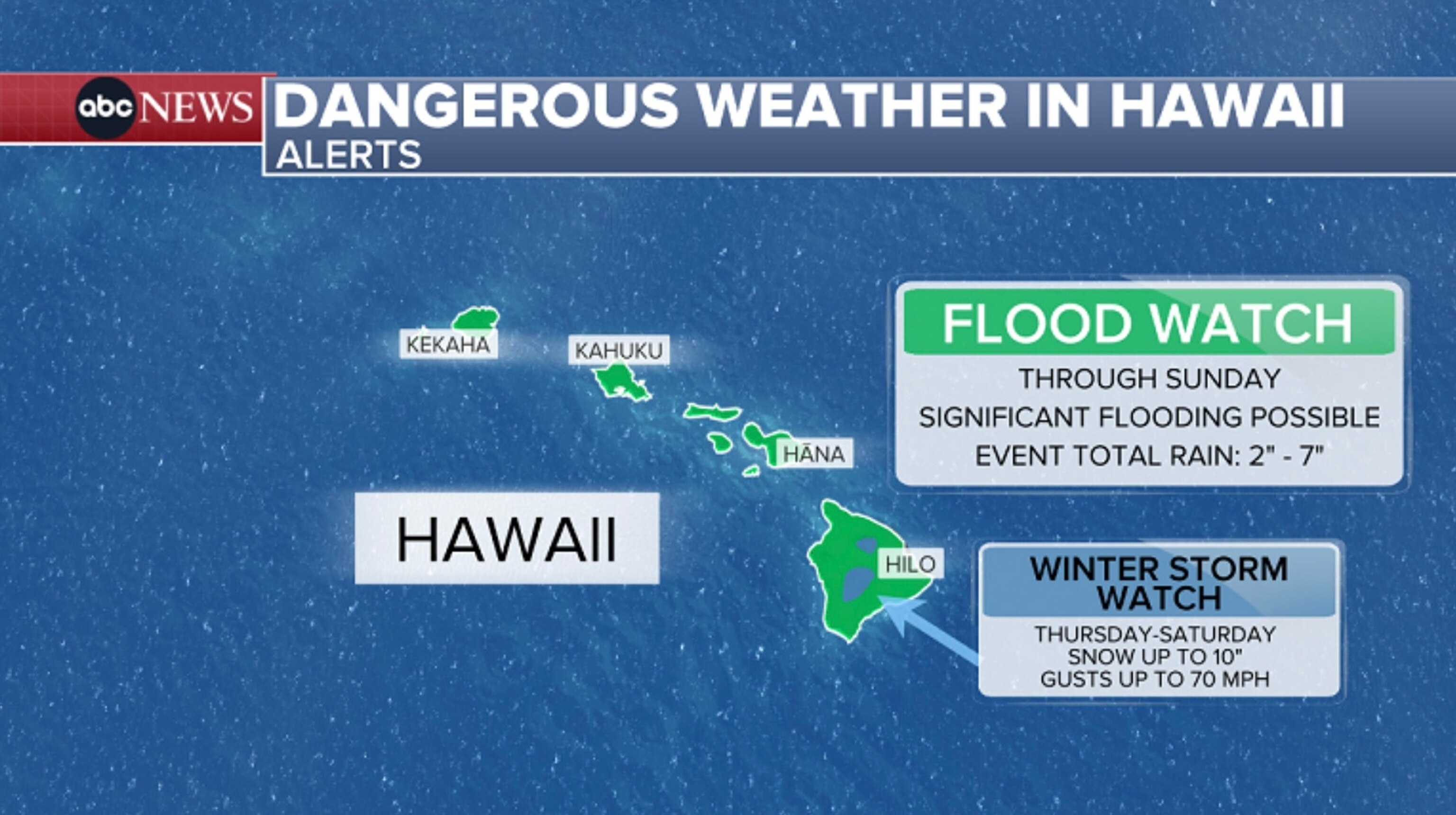 PHOTO: Hawaii flood map