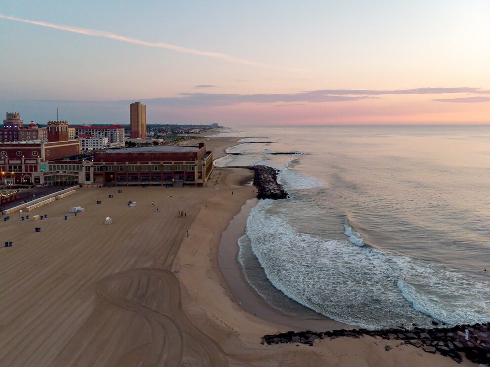 PHOTO: Aerial View of Asbury Park Beach