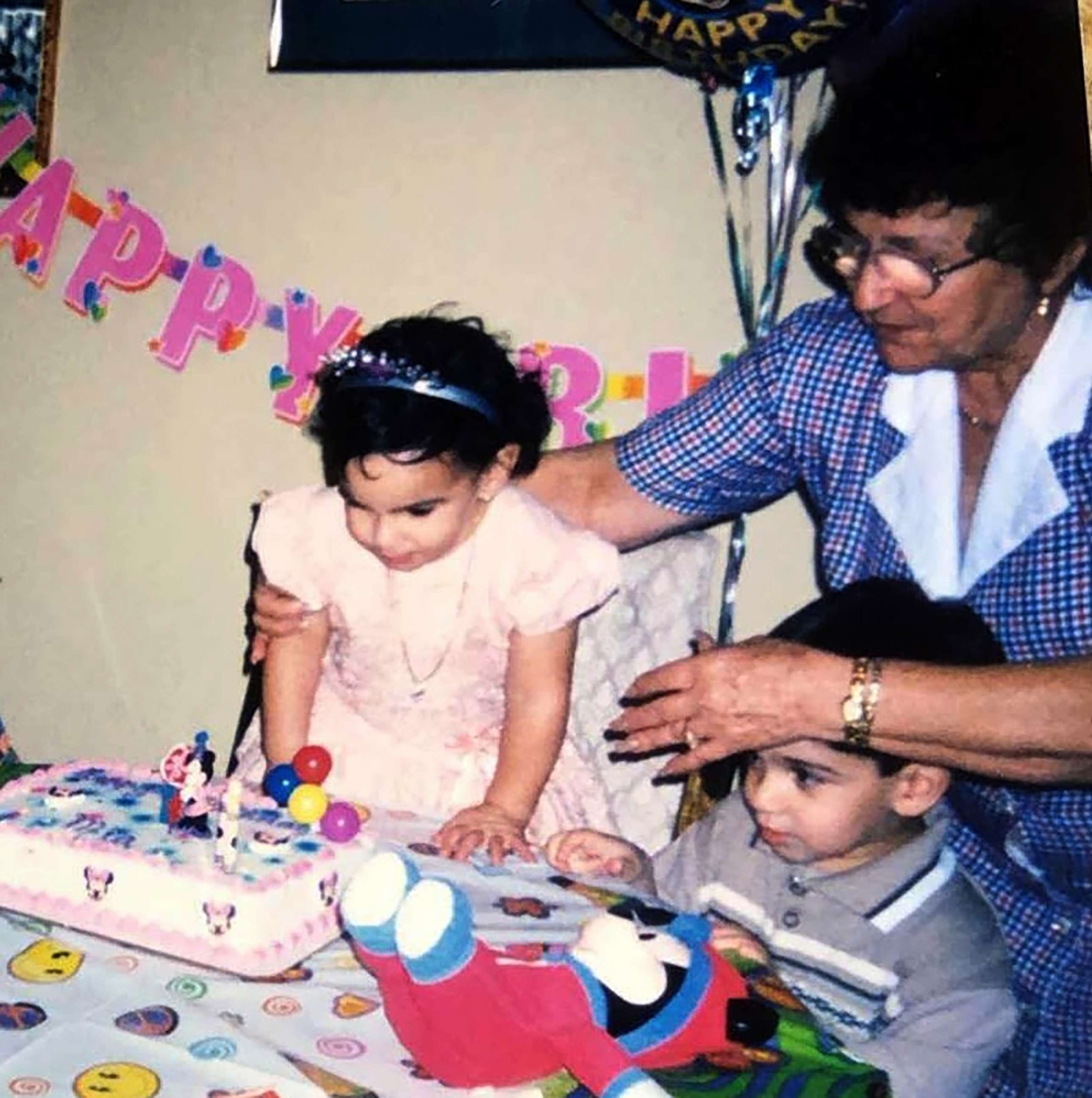 PHOTO: Mia Hernandez celebrates her second birthday with her Abuela, and brother, Micheal. 