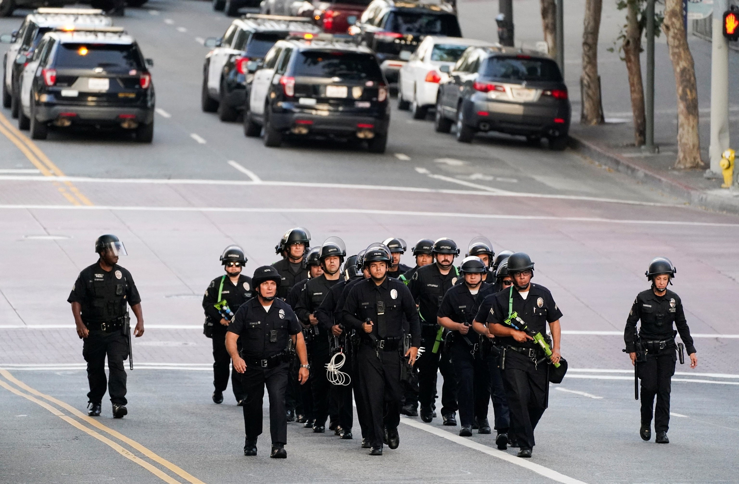 PHOTO: Protests against federal immigration sweeps continue in Los Angeles