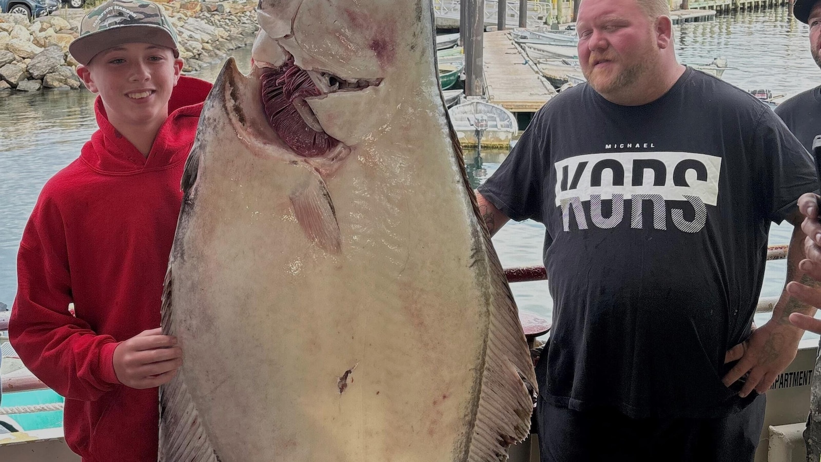 New Hampshire boy, 13, reels in 177-pound halibut while deep-sea fishing that may be a world record