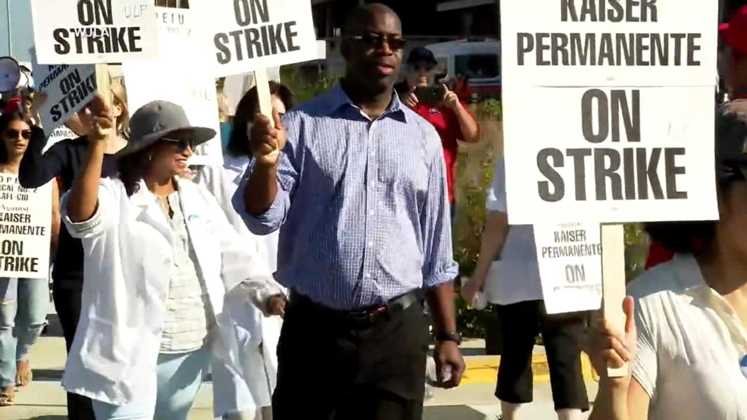 VIDEO: 75,000 health care workers on strike across the country