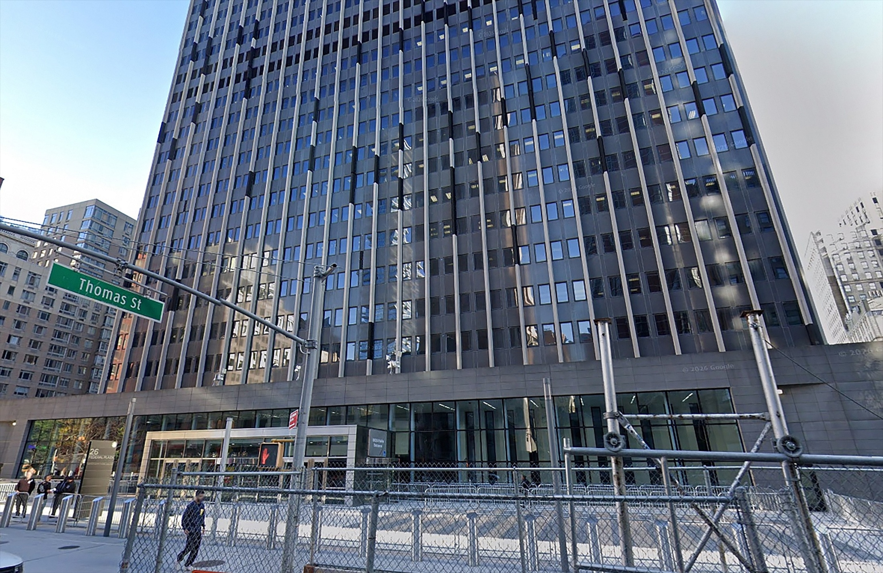 Man taken into custody after incendiary device outside federal building in lower Manhattan