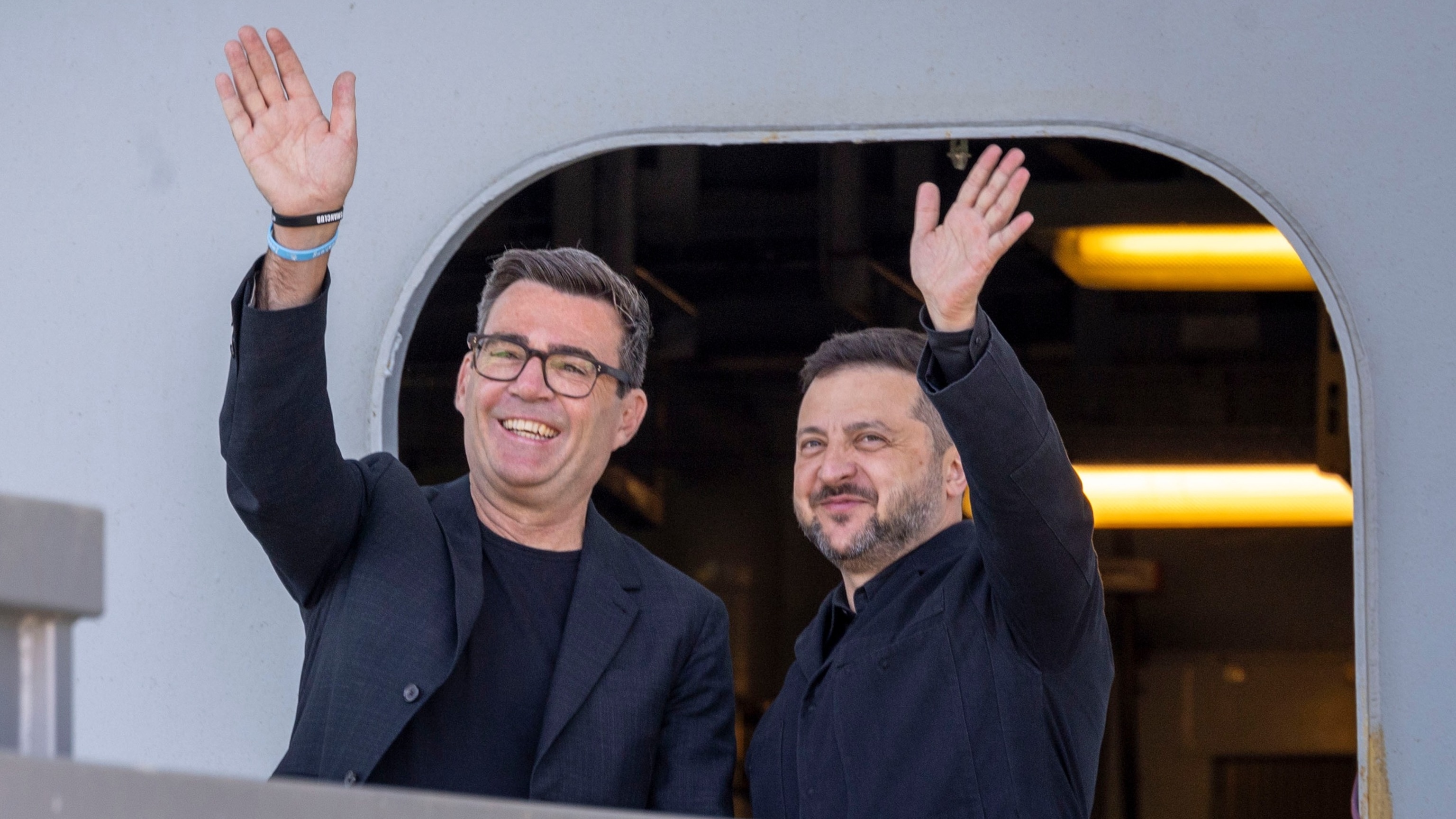 Ukrainian President Zelenskyy meets UK Prime Minister Burnham in Portsmouth, July 27, 2026