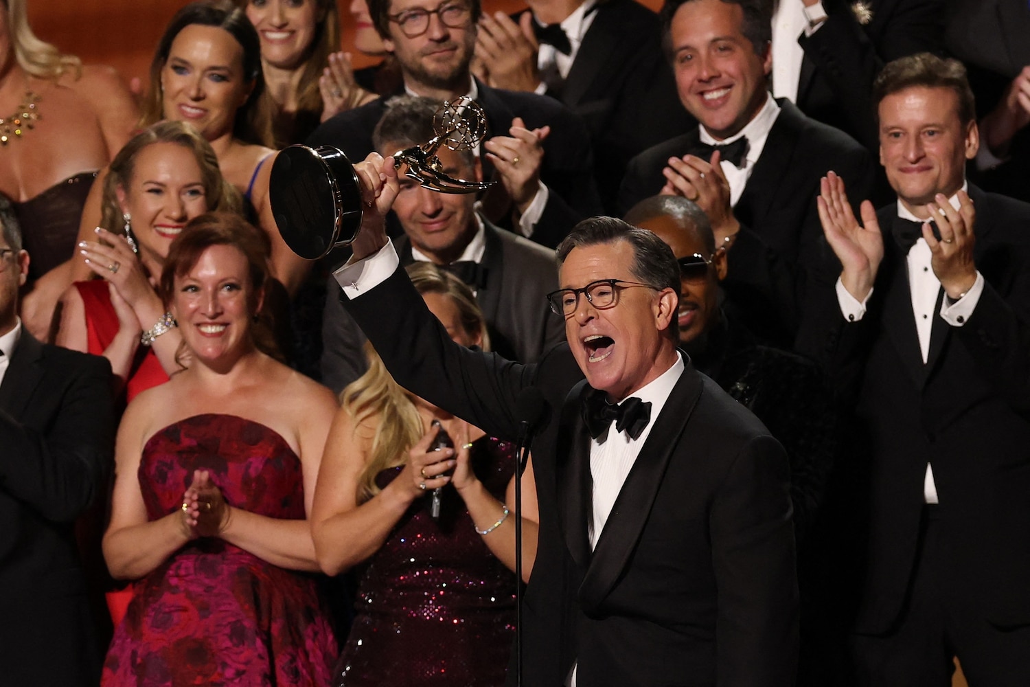 Emmys 2025: Stephen Colbert wins best talk show Emmy after show's  cancellation - ABC News