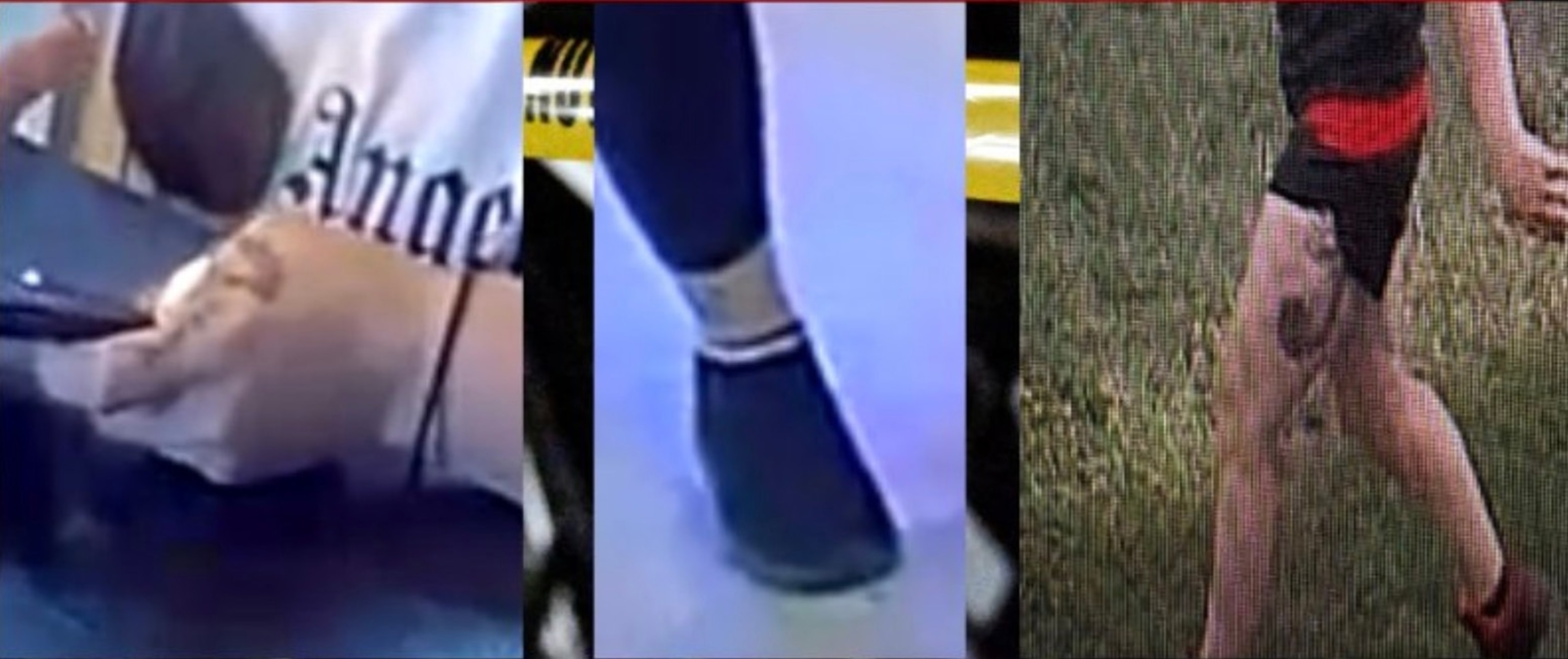 PHOTO: Isabelle Johnson is believed to have a rose or flower tattoo on her left hand. She also appears to have a tattoo on her right ankle (design unknown), as well as a large scorpion tattoo extending from her left buttock down her left thigh. 