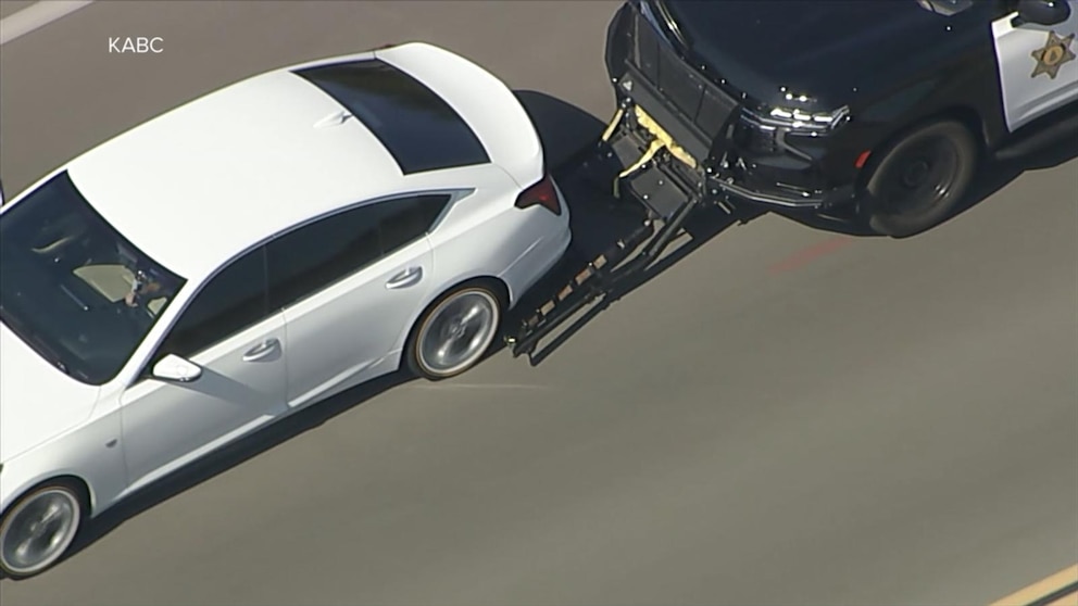 WATCH:  Video shows dramatic end to police chase in Jurupa Valley, California