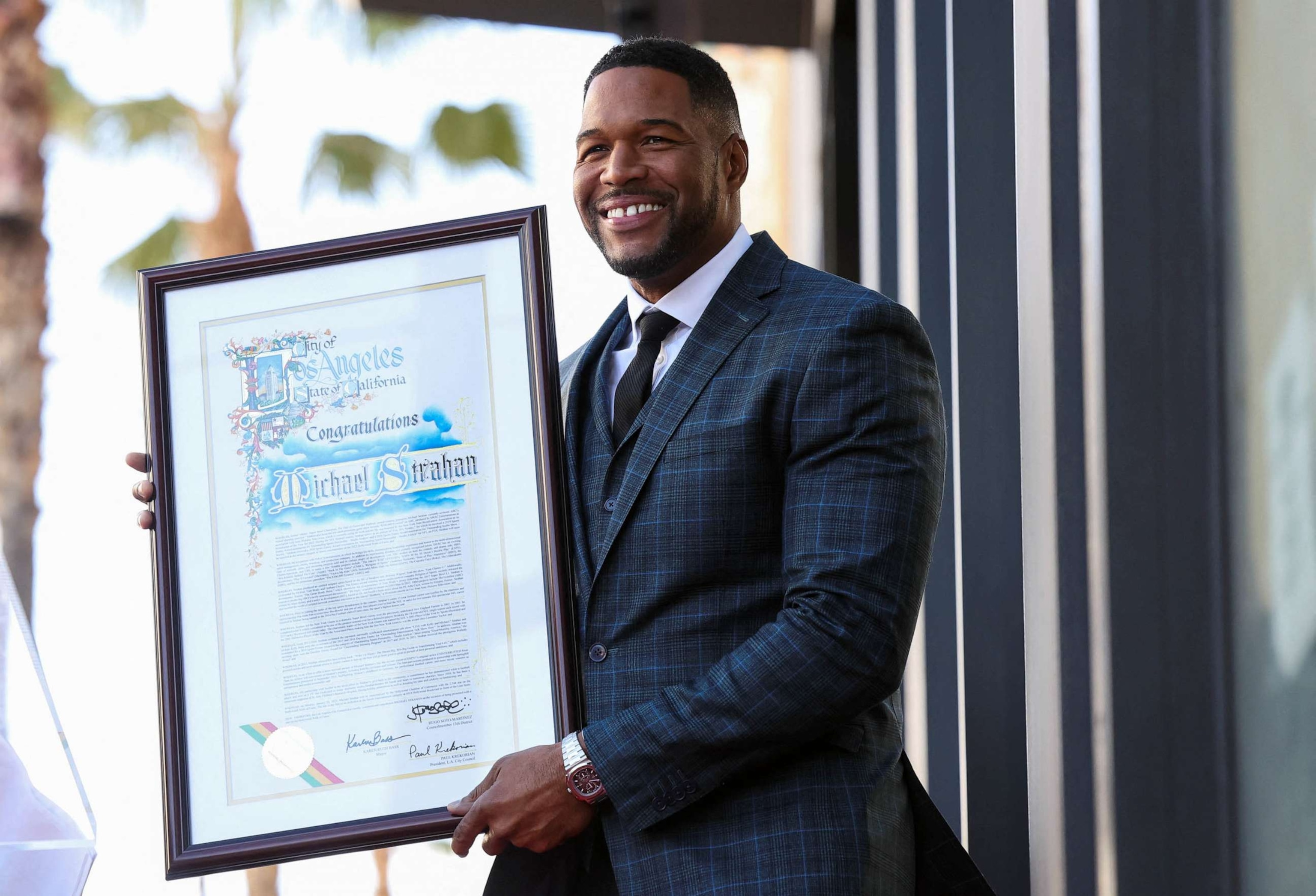 Michael Strahan To Receive 1st Ever Hollywood Walk of Fame Star For Sports  Entertainment