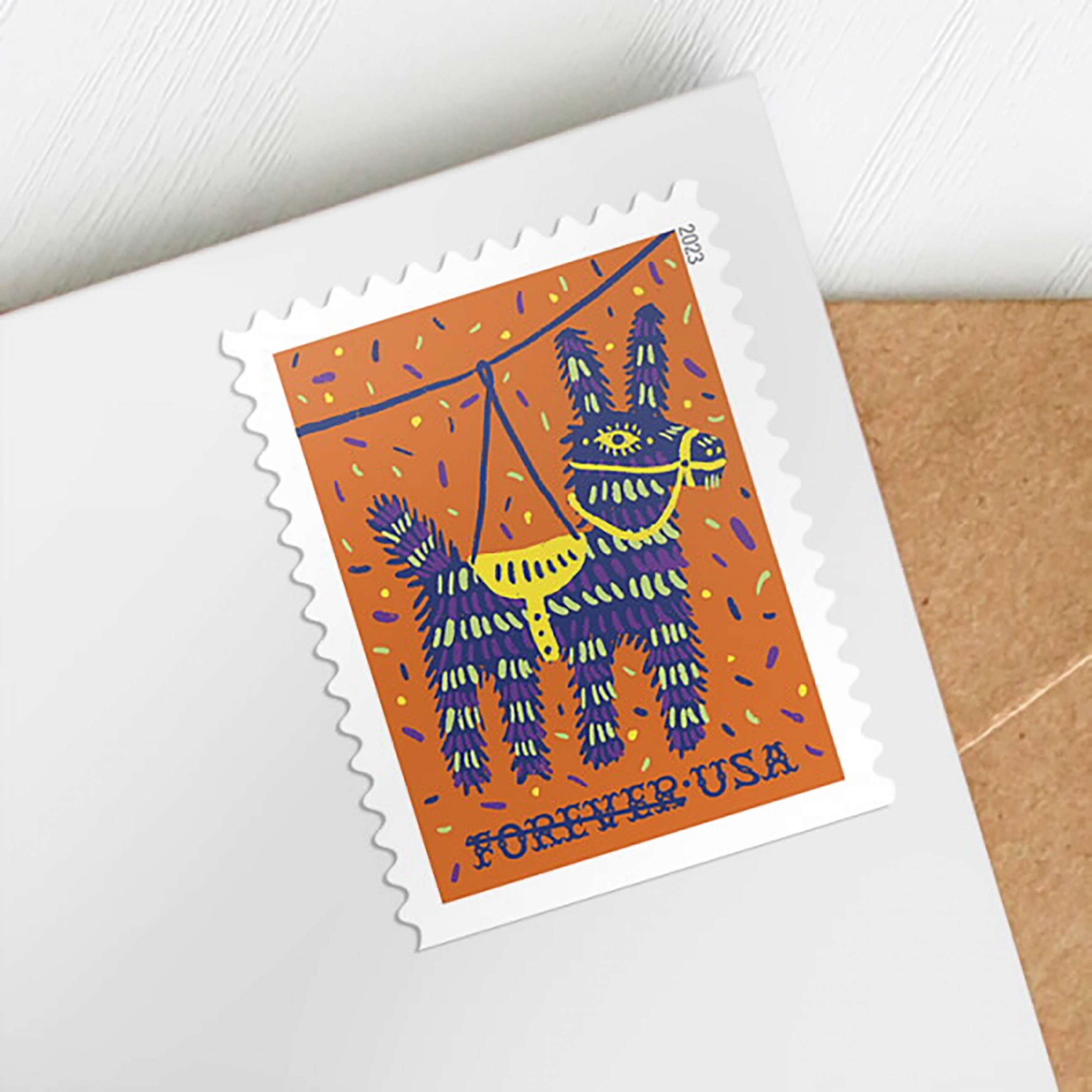 PHOTO: Piñata stamps