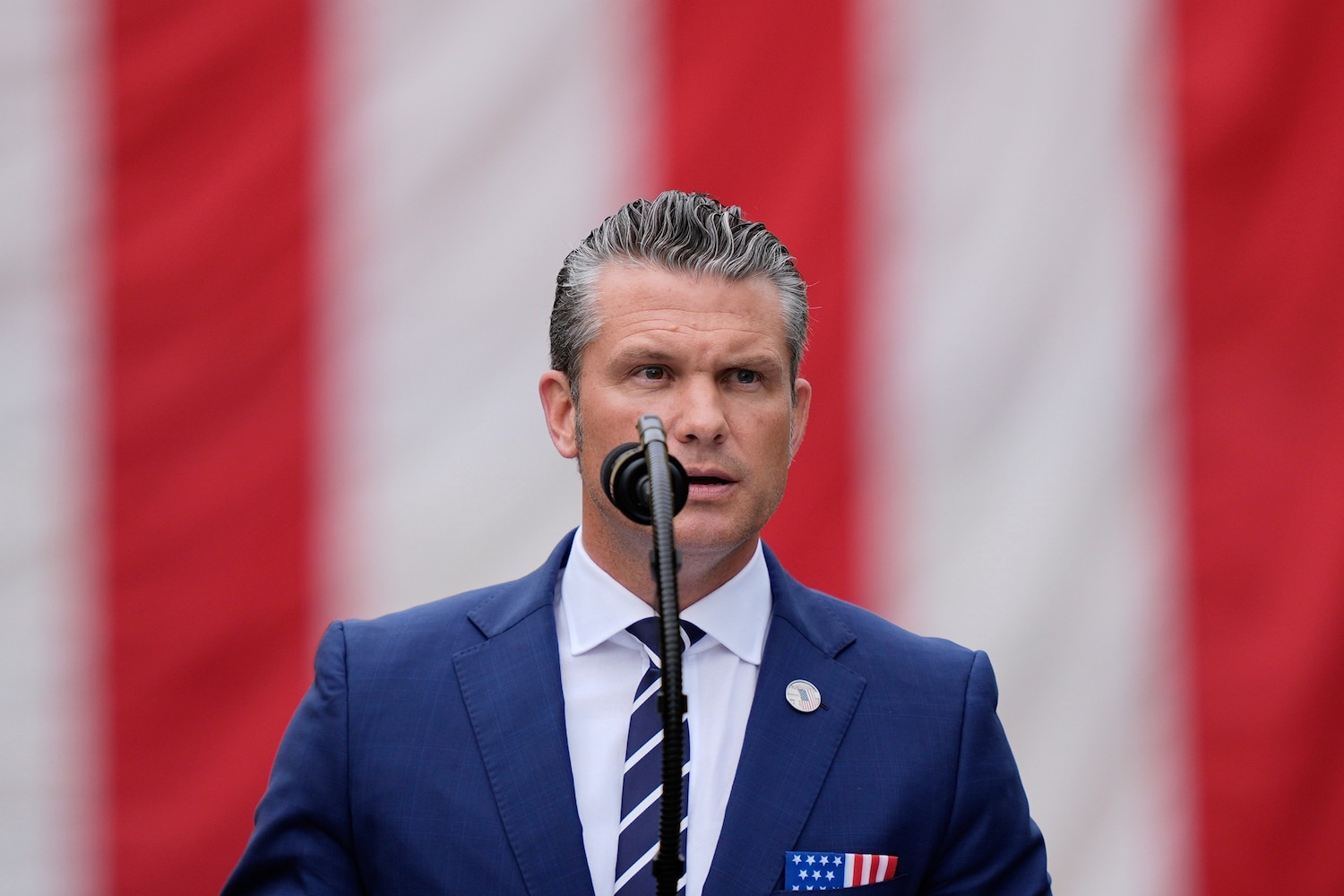Pete Hegseth at Quantico event