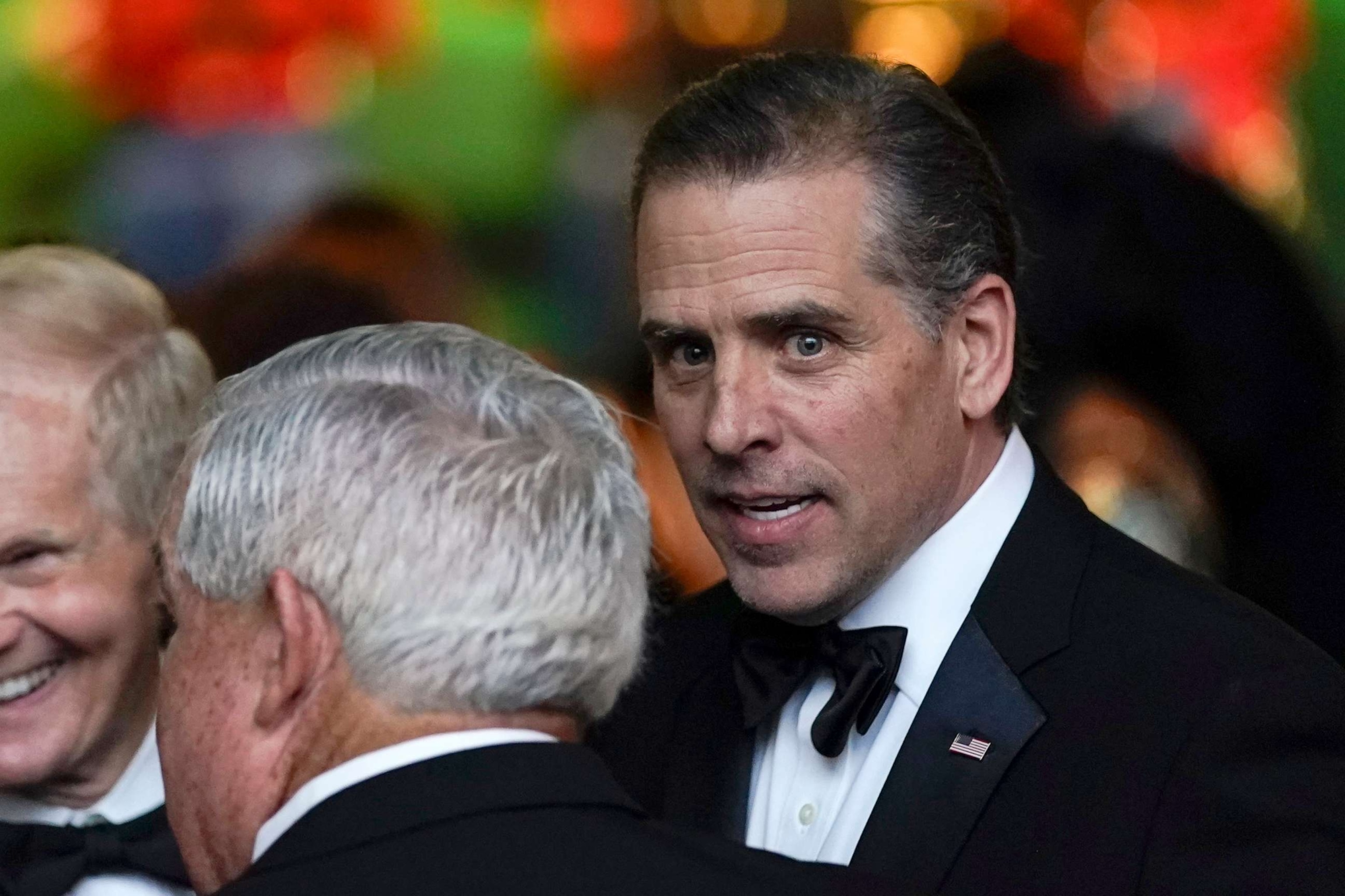 PHOTO: Hunter Biden talks with guests during a State Dinner for India's Prime Minister Narendra Modi at the White House in Washington, June 22, 2023.