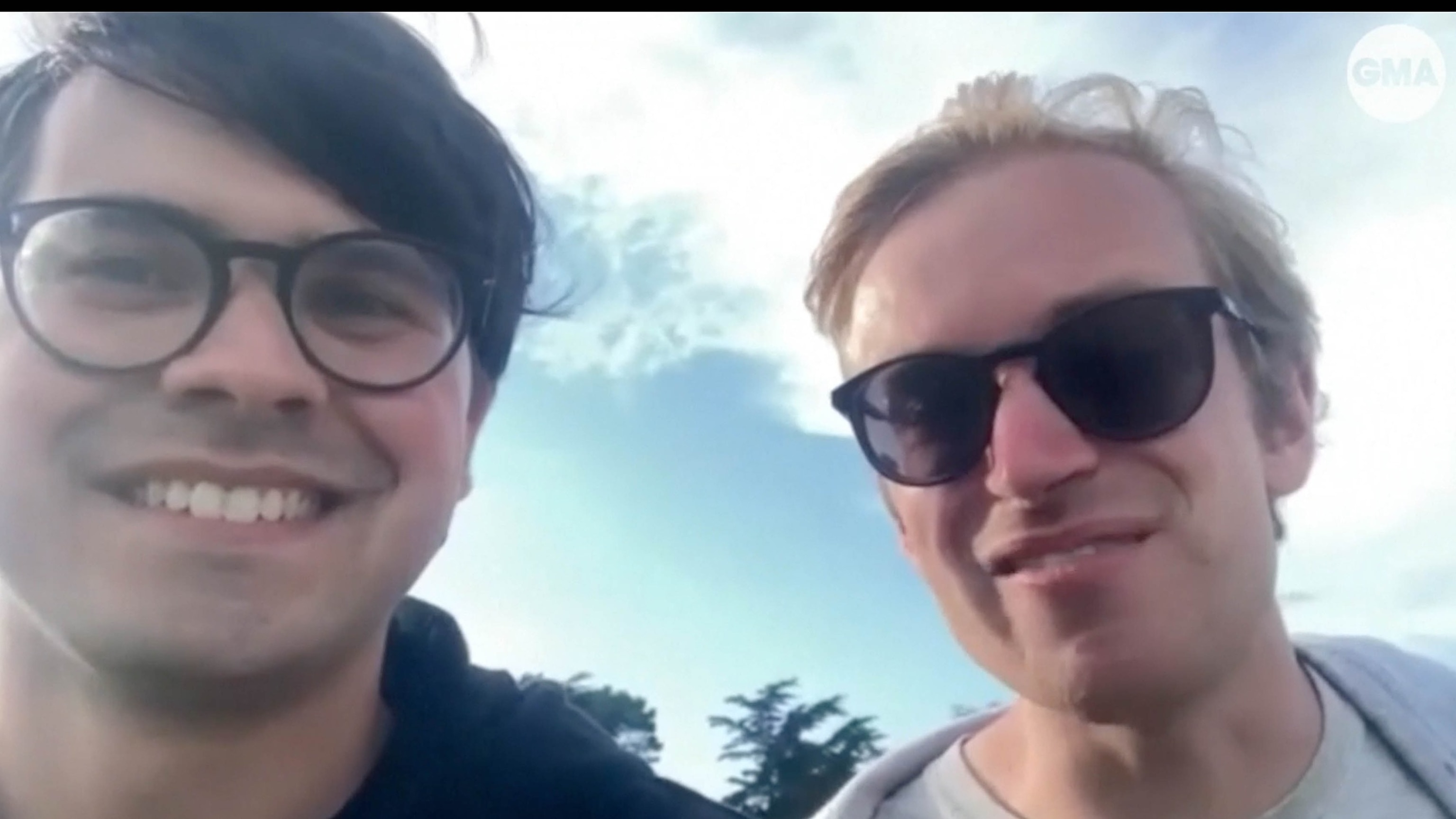 PHOTO: Miles Taylor and Jackson Betz went on 1,400-mile journey using only public transportation