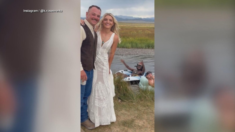 WATCH:  Shaboozey crashes California couple's wedding photo