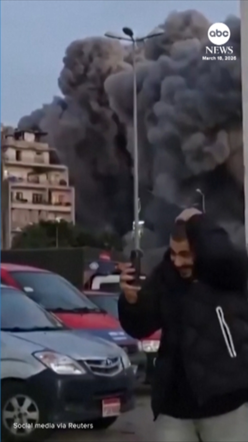 Video Beirut building levelled by Israeli strike