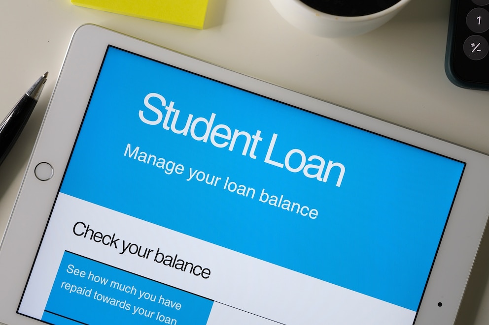 PHOTO: An undated stock photo of a student loan website.