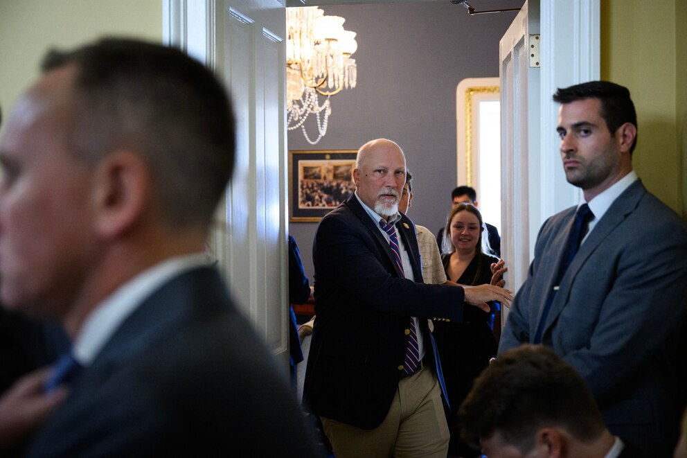 PHOTO: Rep. Chip Roy arrives for a House Rules Committee hearing to discuss the "One Big Beautiful Bill Act" after the Senate passed the legislation earlier in the day, at the Capitol in Washington, July 1, 2025. 