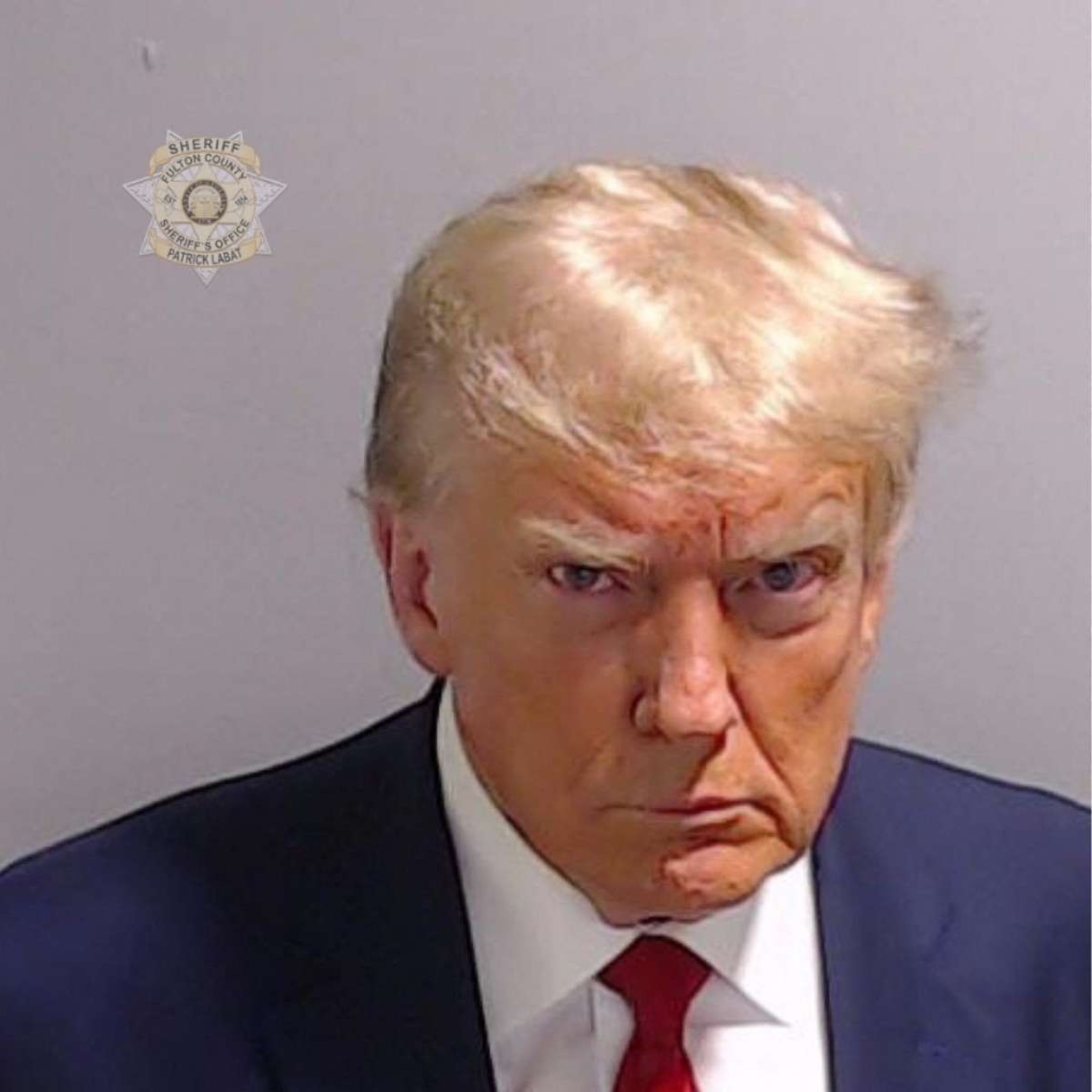 PHOTO: Booking photo released by the Fulton County Sheriff's Office of former President Donald Trump, Aug. 24, 2023.