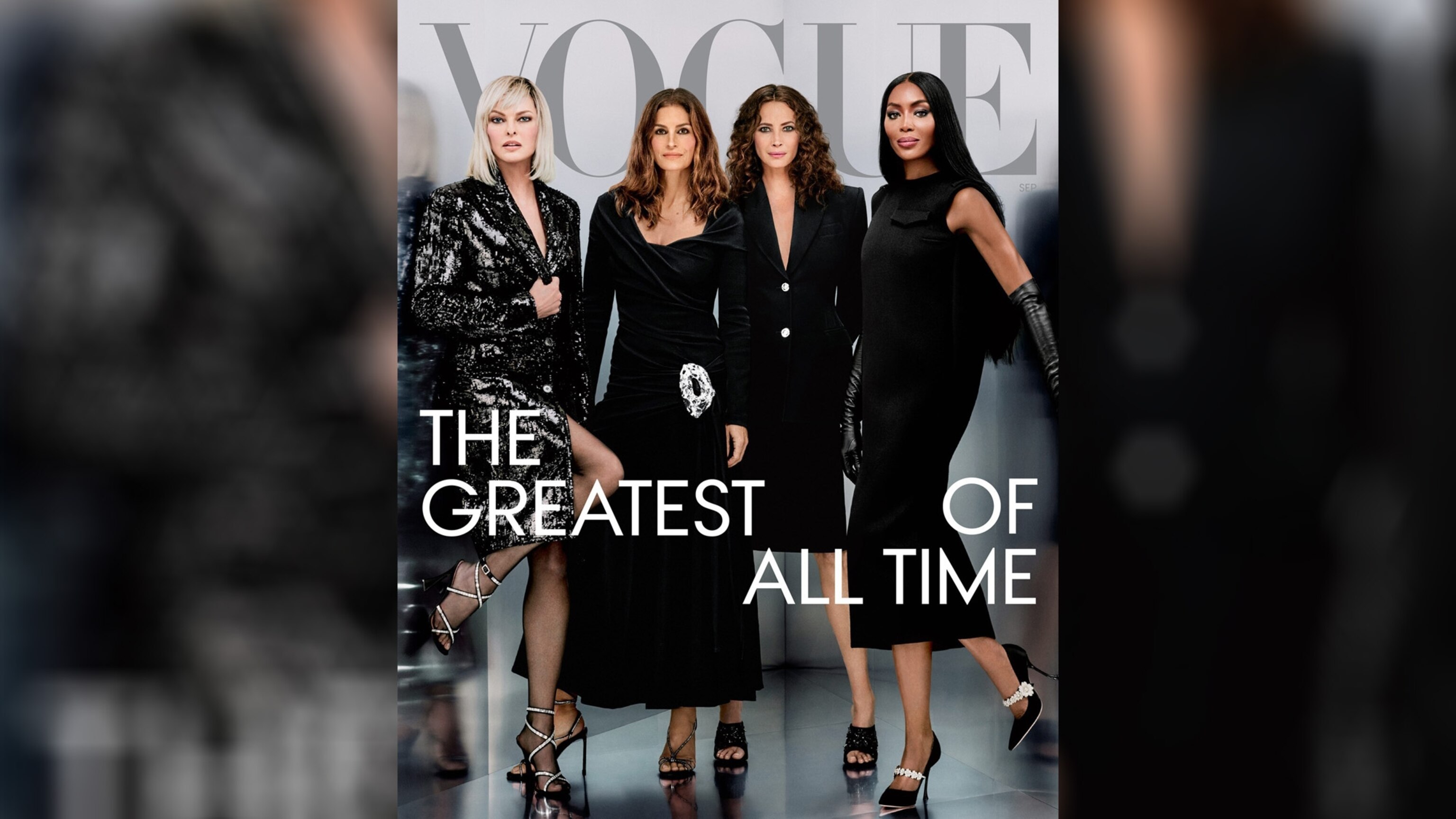 Naomi Campbell, Cindy Crawford, Linda Evangelista, and Christy