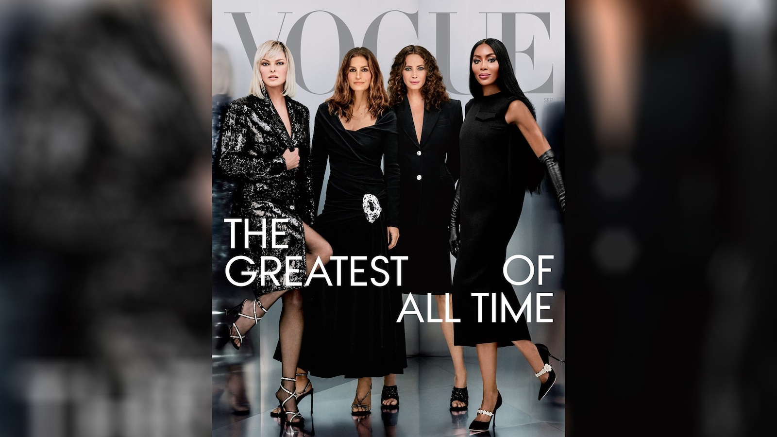 Naomi Campbell, Cindy Crawford, Linda Evangelista, and Christy