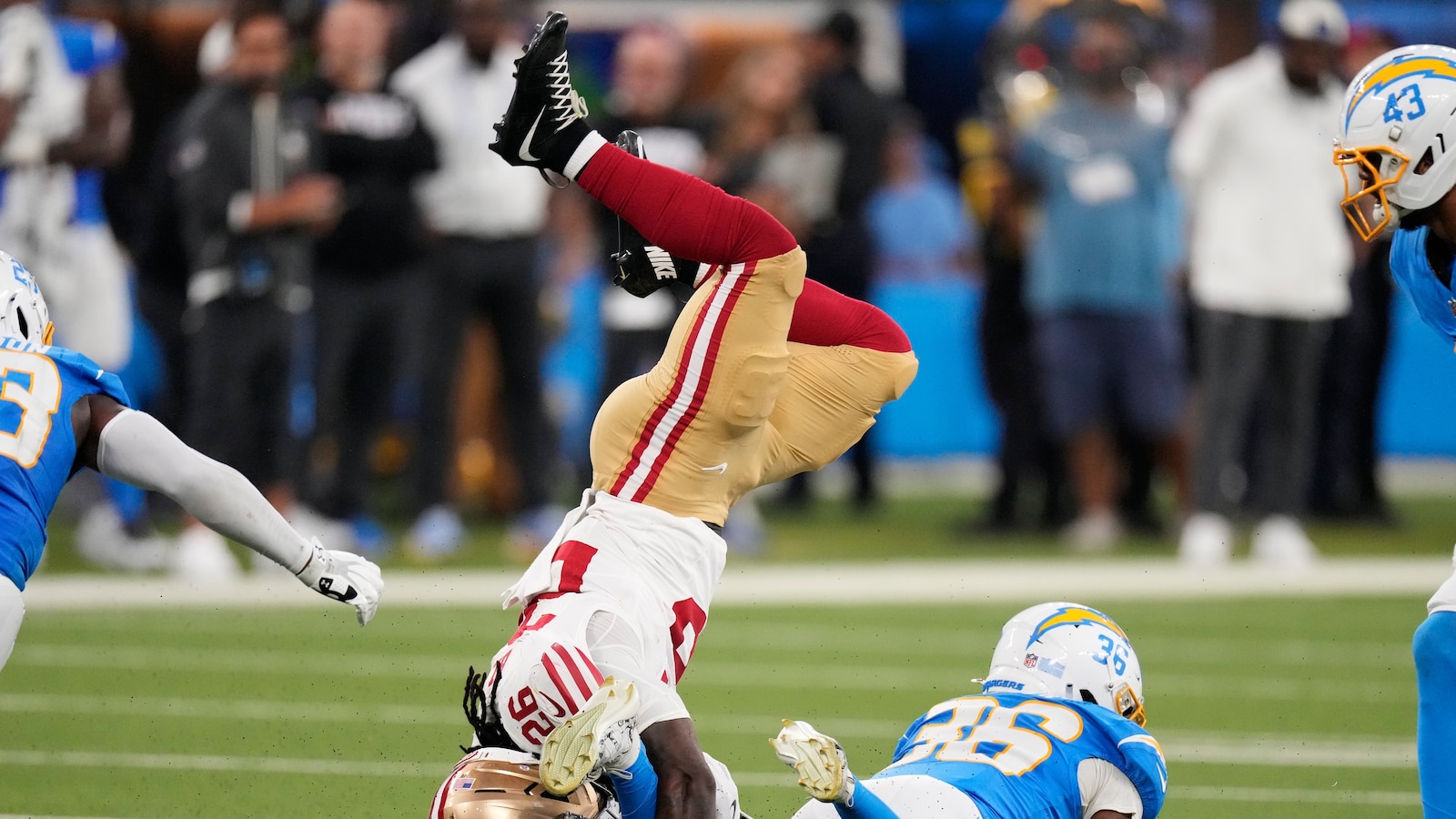 Cowing's 83-yard punt return ignites 49ers' preseason rout