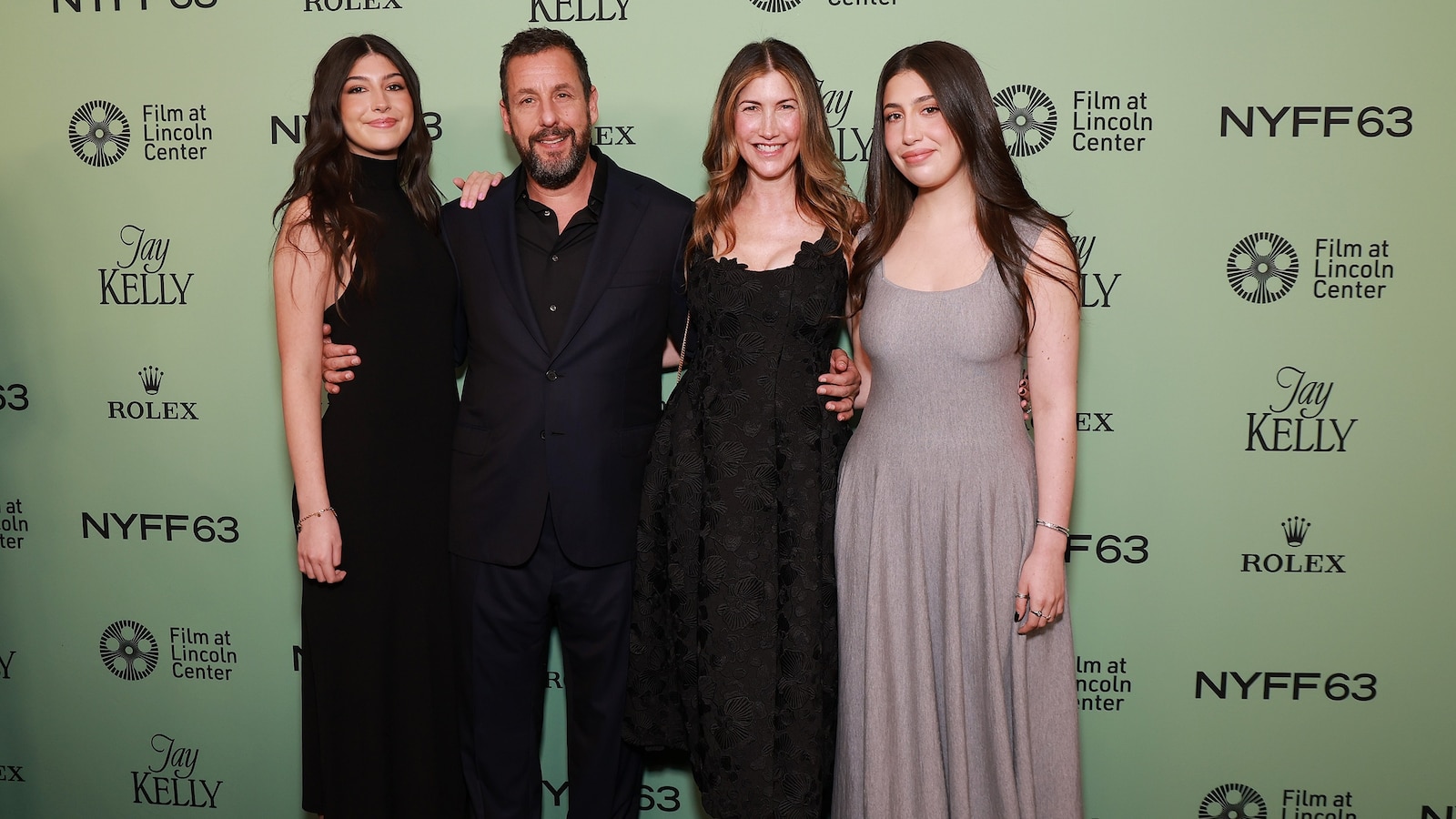 Adam Sandler's wife and daughters show their support at 'Jay Kelly(02)