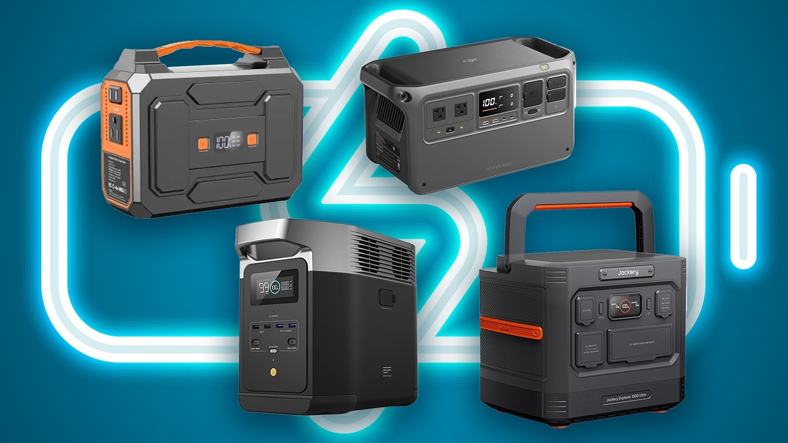 Shop top portable power banks and generators
