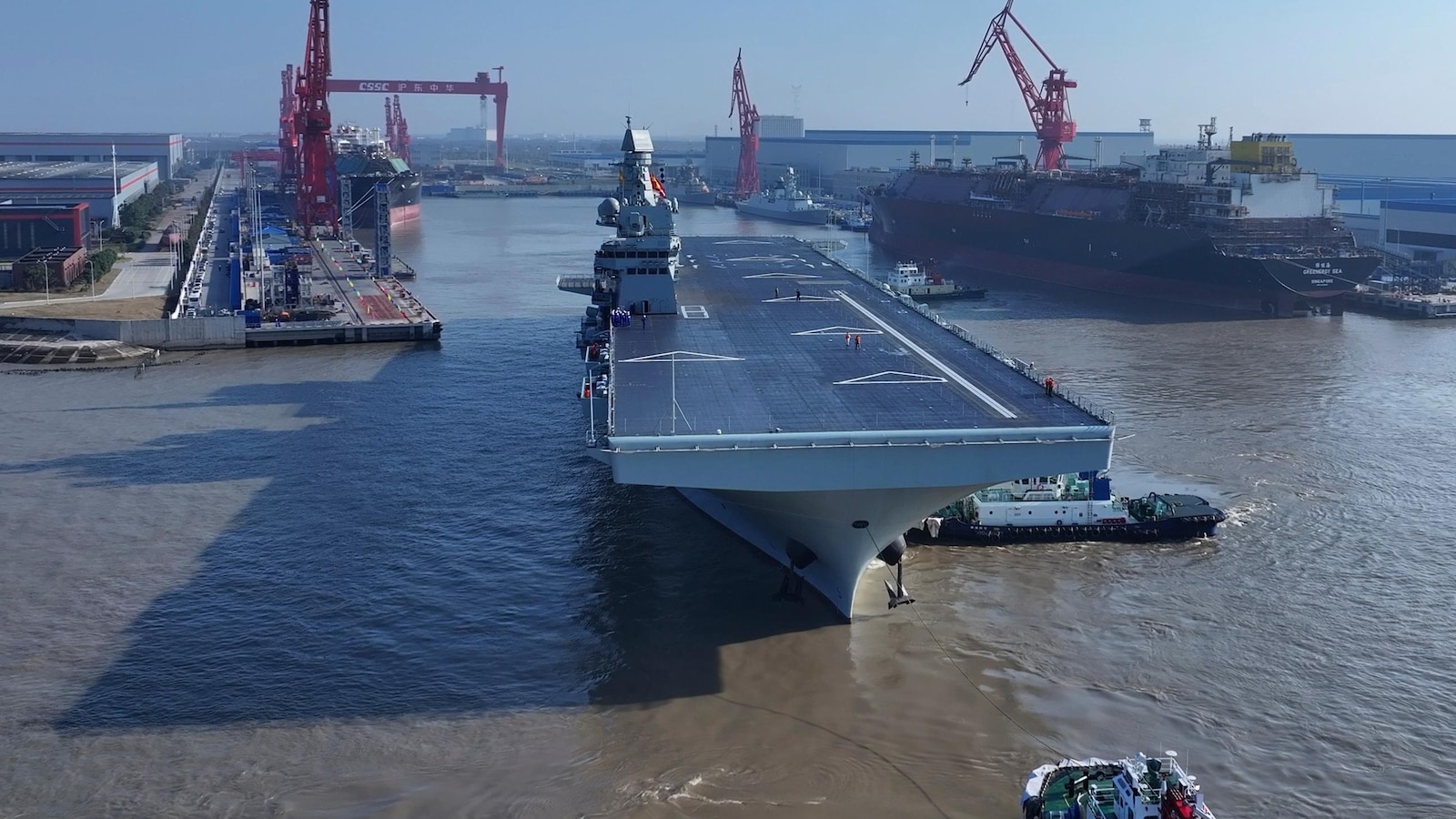 Fresh off commissioning new aircraft carrier, China starts sea trials of amphibious assault ship