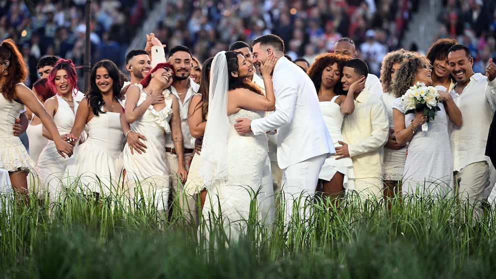 Bad Bunny's Super Bowl halftime show included real-life wedding