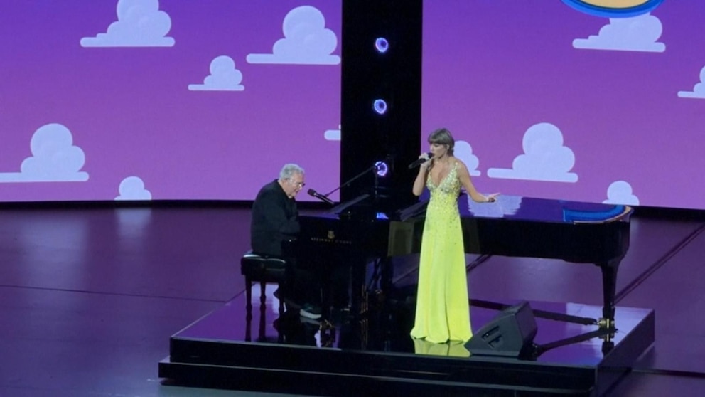 WATCH:  Taylor Swift joins Tom Hanks and more at ‘Toy Story 5’ premiere