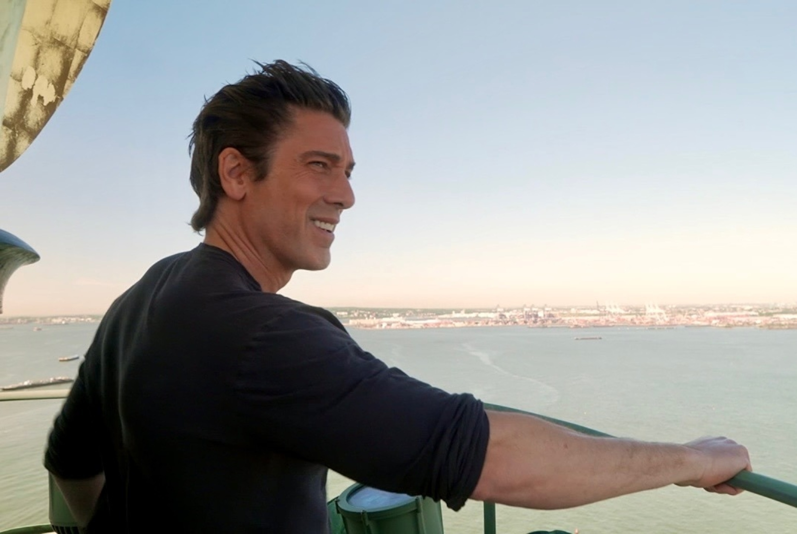 America 250: David Muir climbs up to the Statue of Liberty's torch