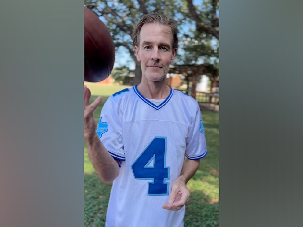 James Van Der Beek selling 'Varsity Blues' jerseys to raise funds for