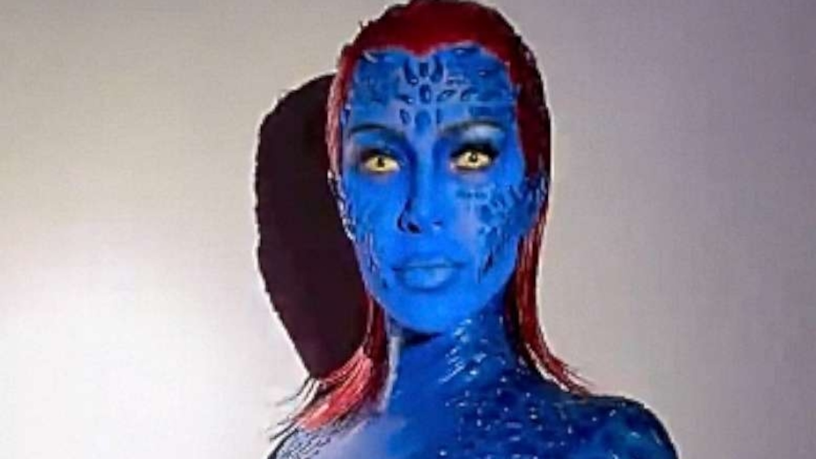 Kim Kardashian morphs into Mystique from 'XMen' for Halloween ABC News