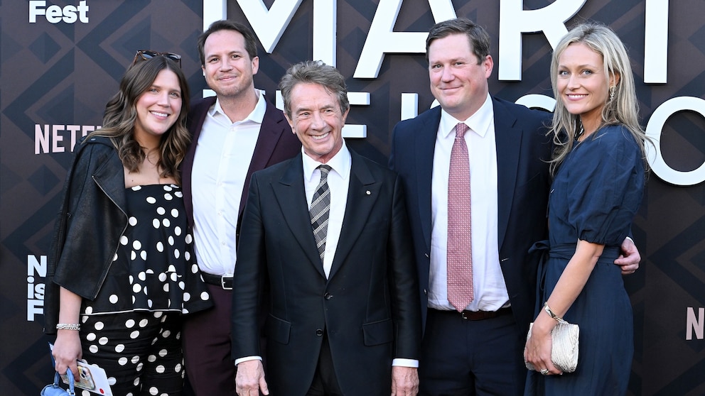 Martin Short supported by sons in 1st public appearance since daughter's death