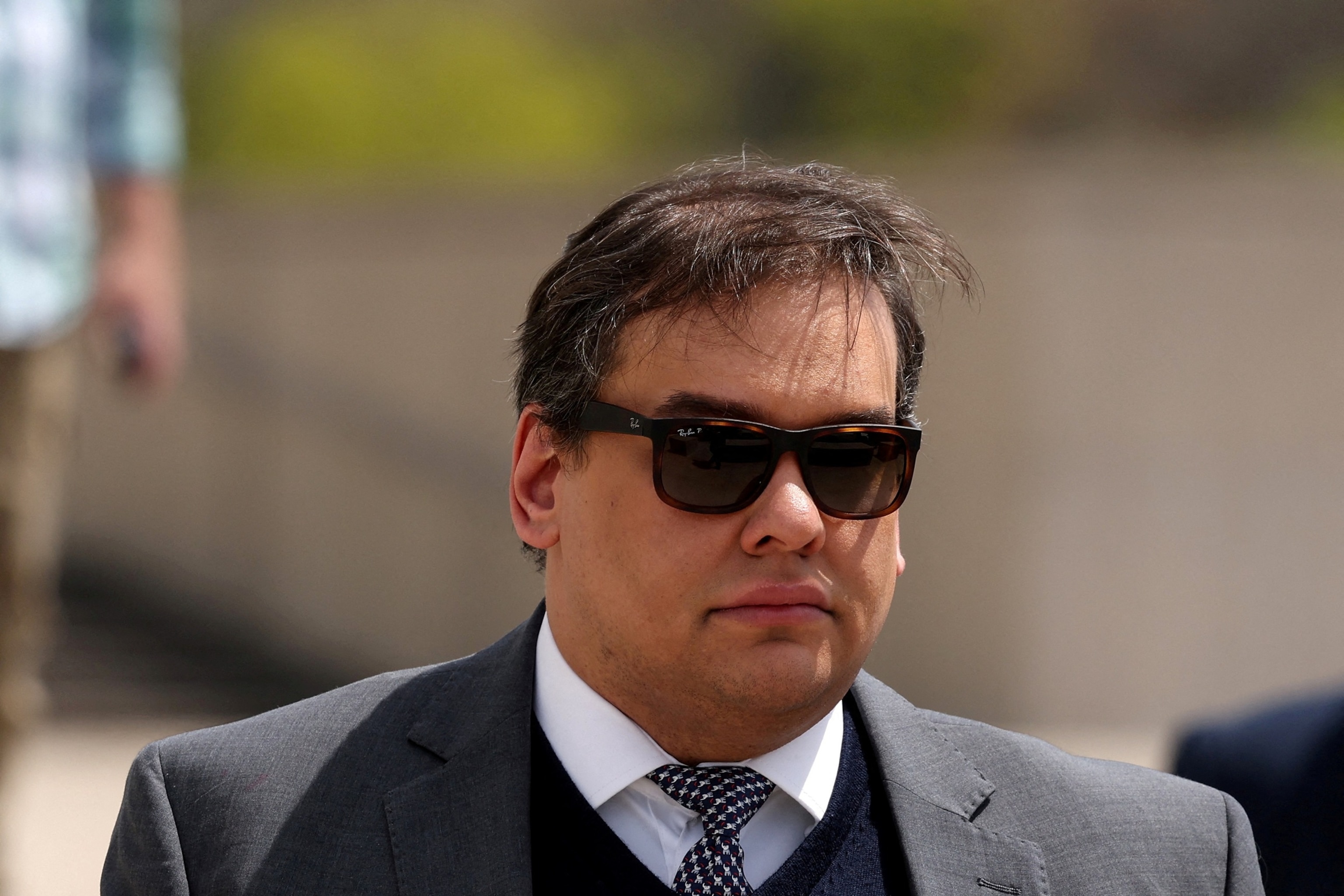 PHOTO: FILE PHOTO: George Santos corruption trial at the Central Islip Federal Courthouse