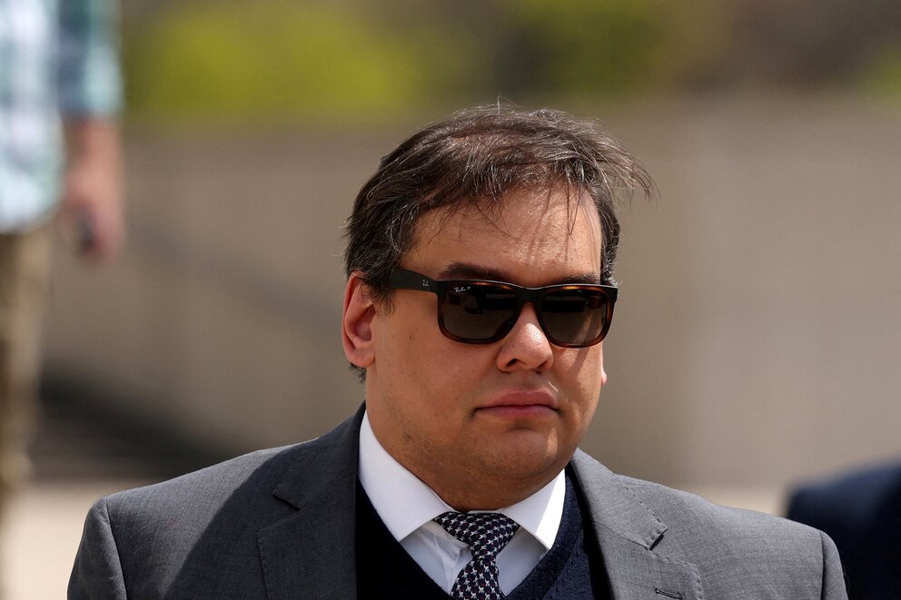 PHOTO: FILE PHOTO: George Santos corruption trial at the Central Islip Federal Courthouse
