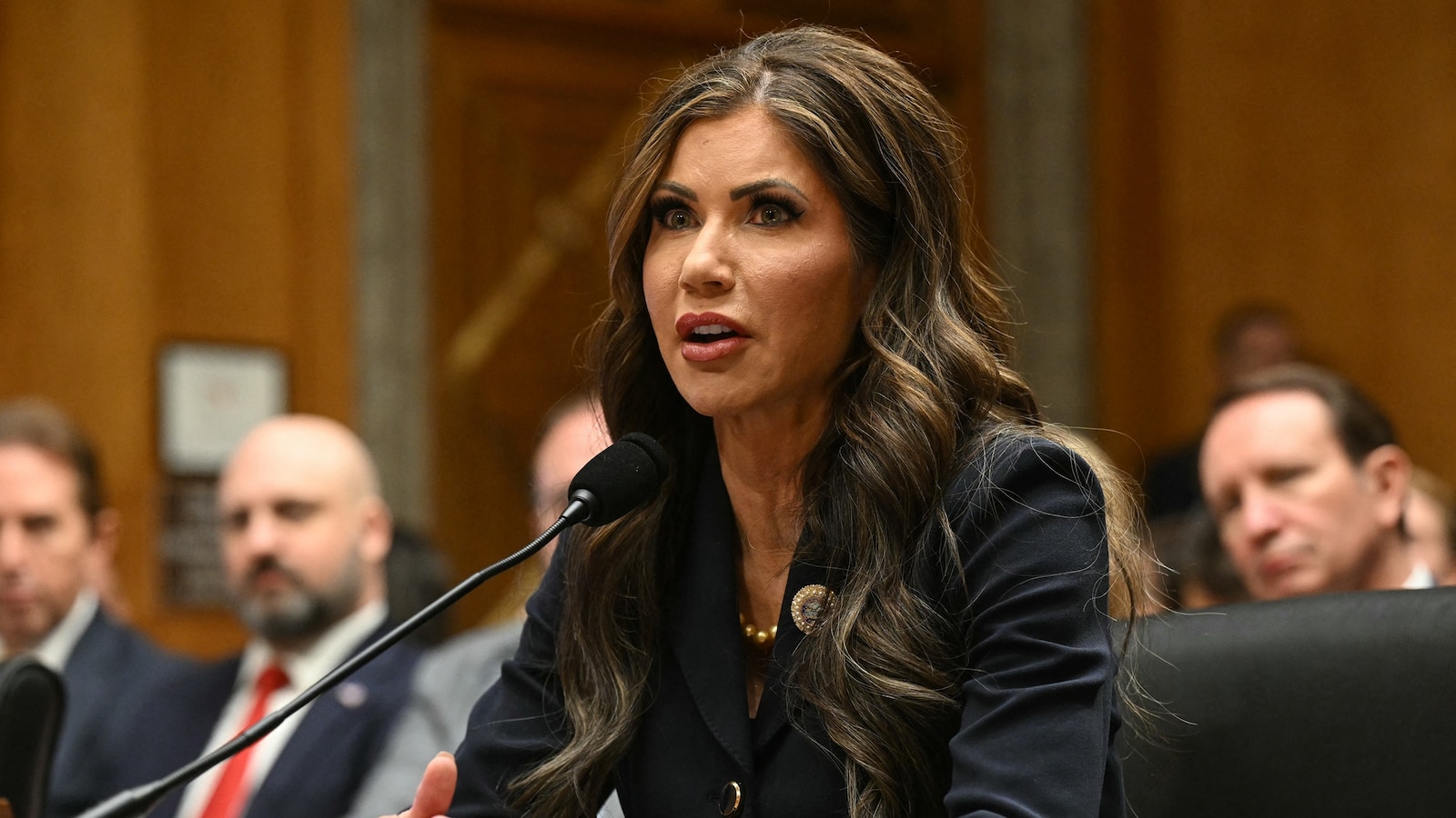 South Dakota governor Kristi Noem faces questions during confirmation - Kristi Noem Measurements: South Dakota Governor’s Fitness & Form