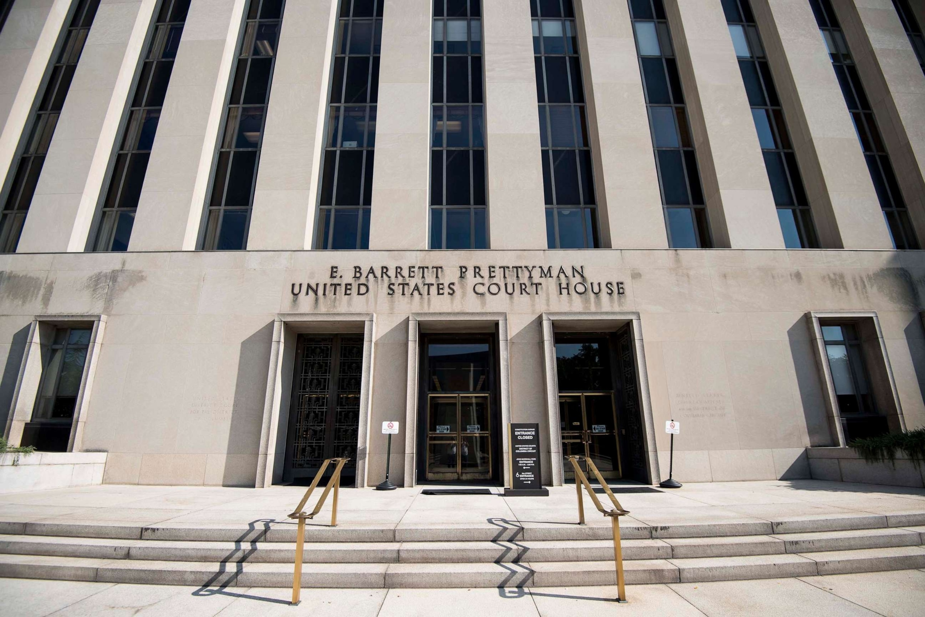 PHOTO: In this Aug. 23, 2018, file photo, the E. Barrett Prettyman United States Courthouse is shown in Washington, D.C.