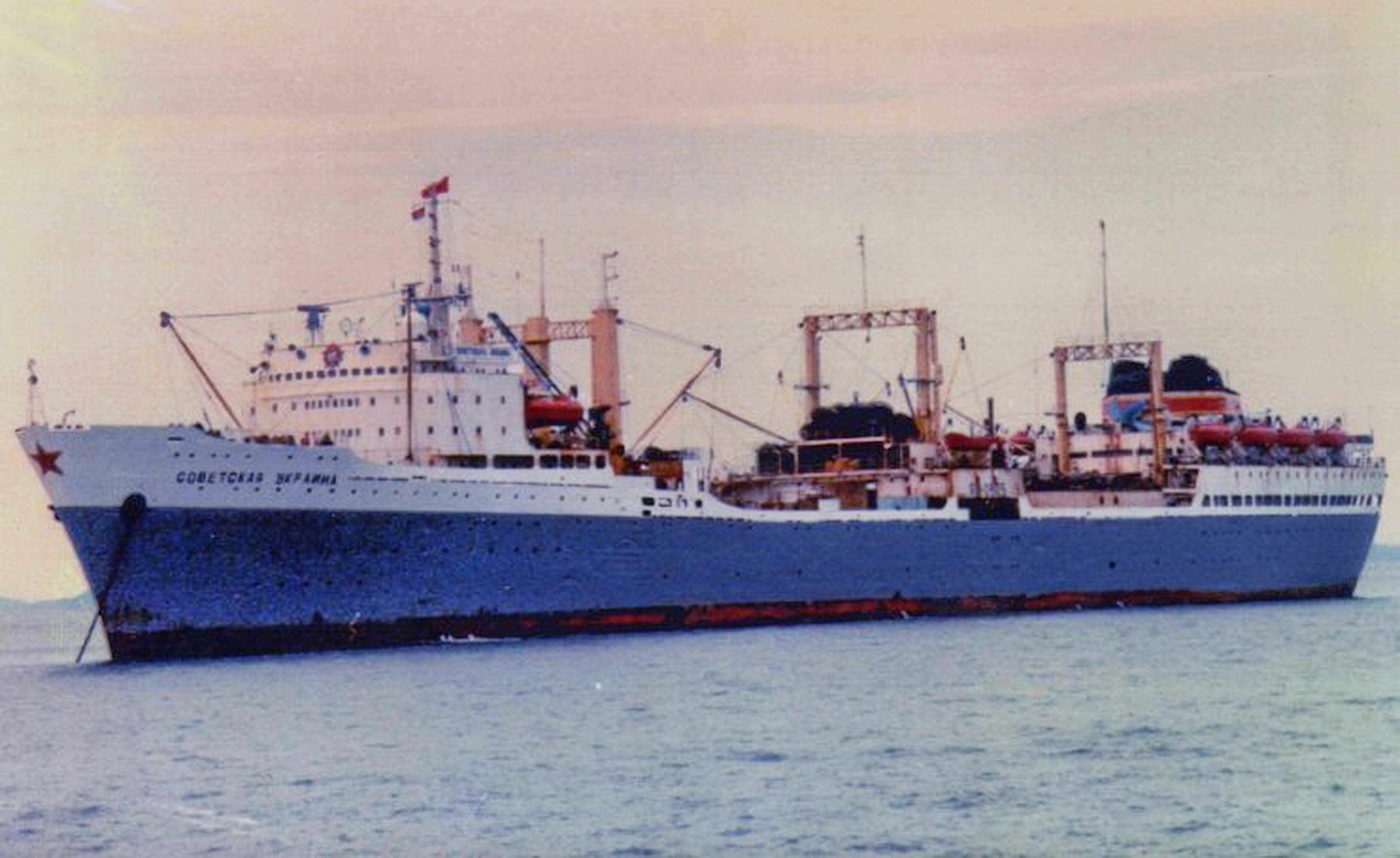 PHOTO: The Sovetskaya Ukraina, one of the largest whaling factory ships.