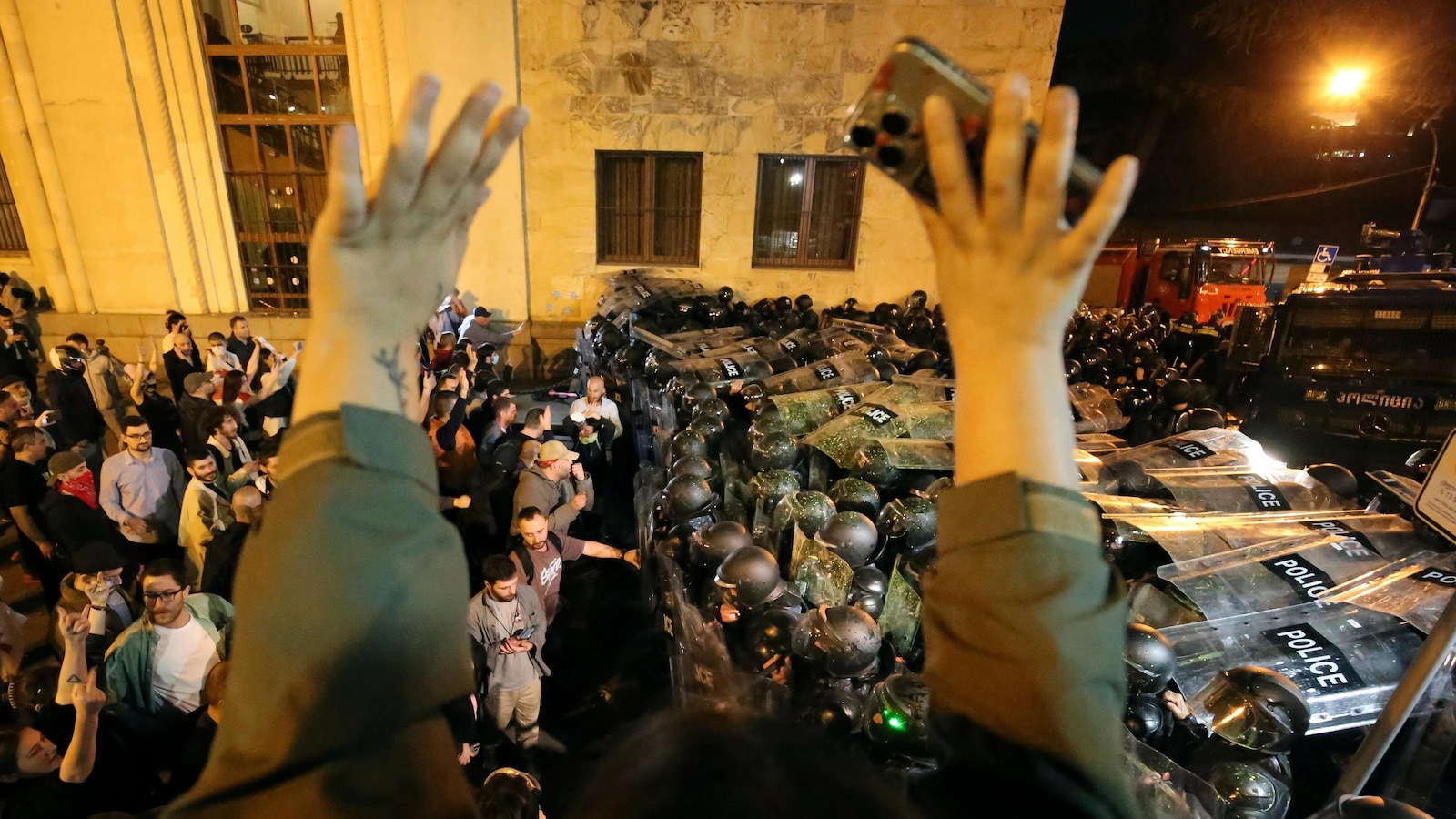 Georgia's parliament votes to approve so-called 'Russian law' targeting media in first reading