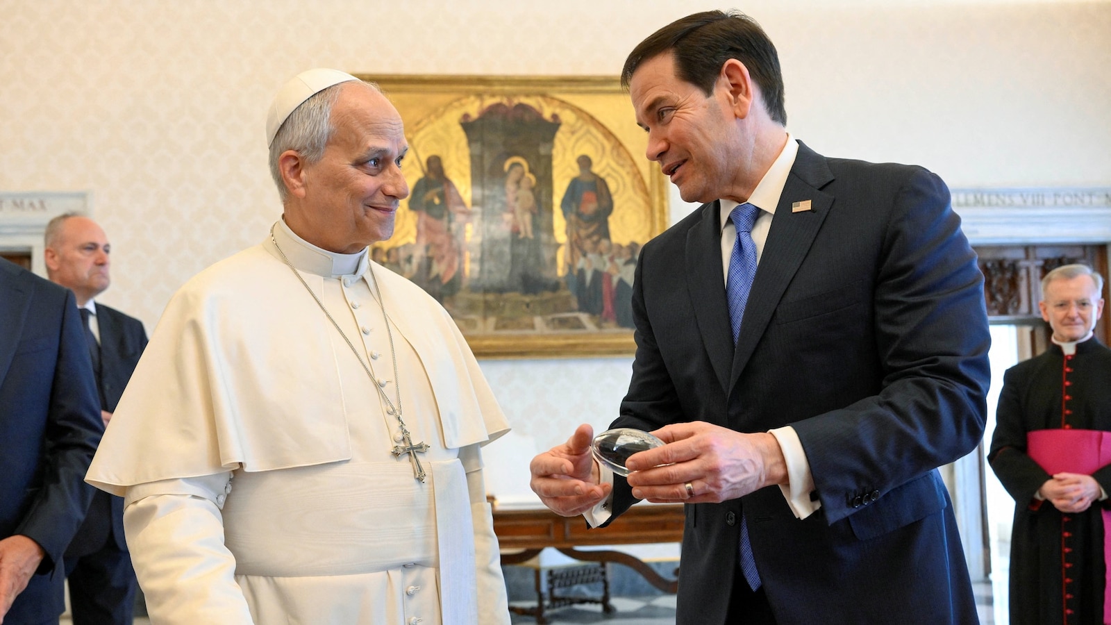 Rubio meets with Pope Leo at the Vatican, discuss 'peace' in the Middle East
