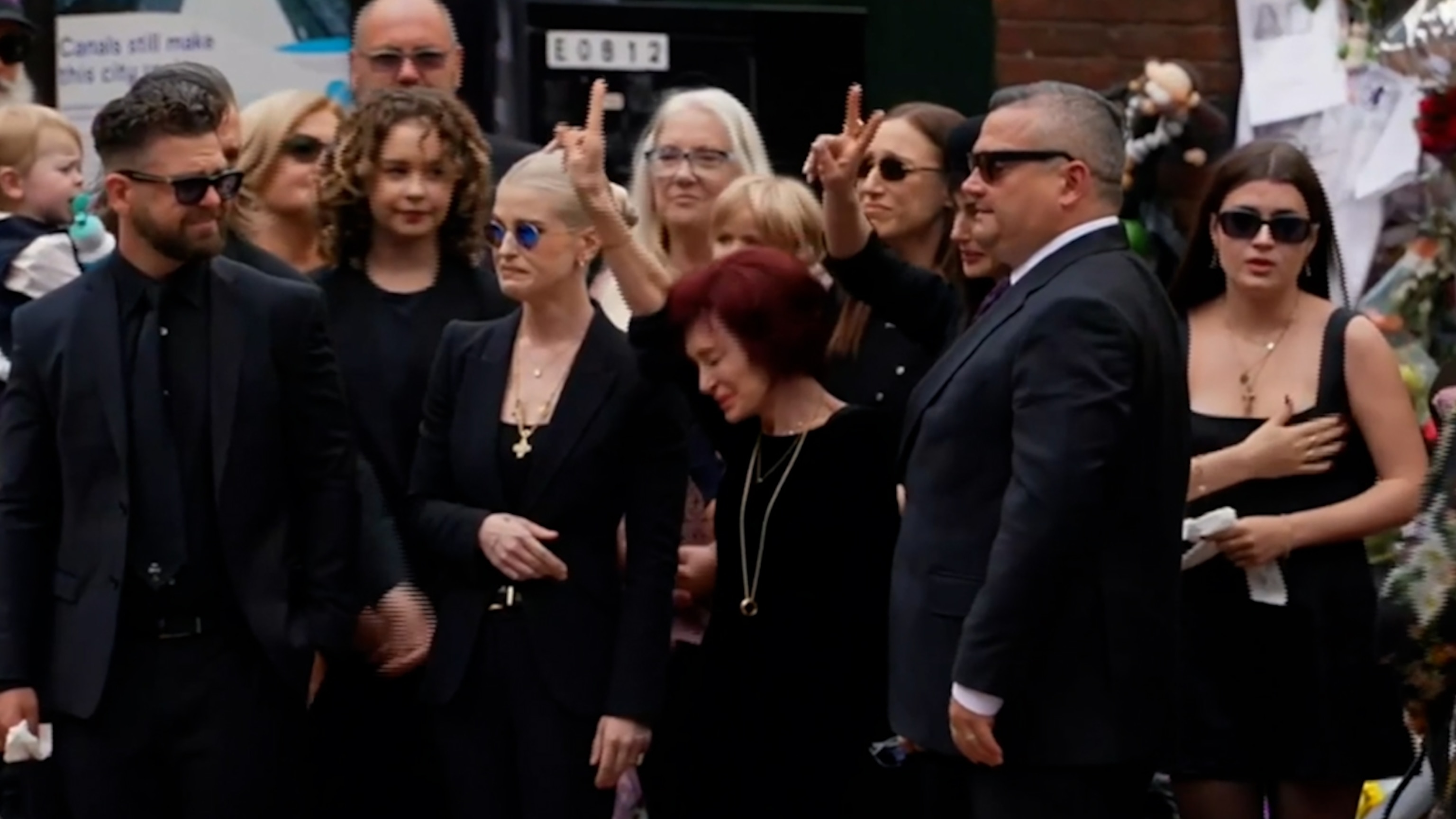 Video Ozzy Osbourne's funeral at Black Sabbath Bridge draws