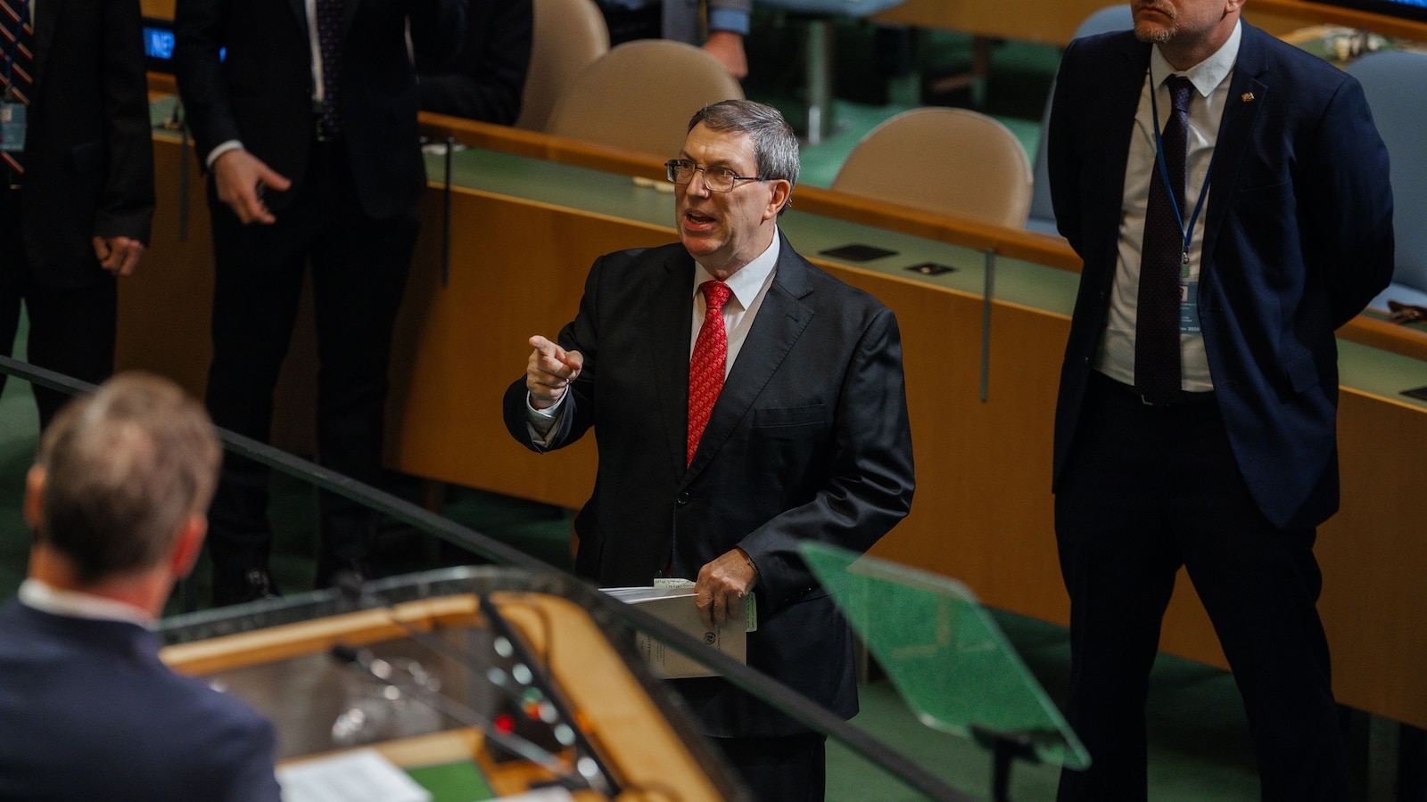 'This is America!' Waltz says as he and Cubans get into shouting match at UN