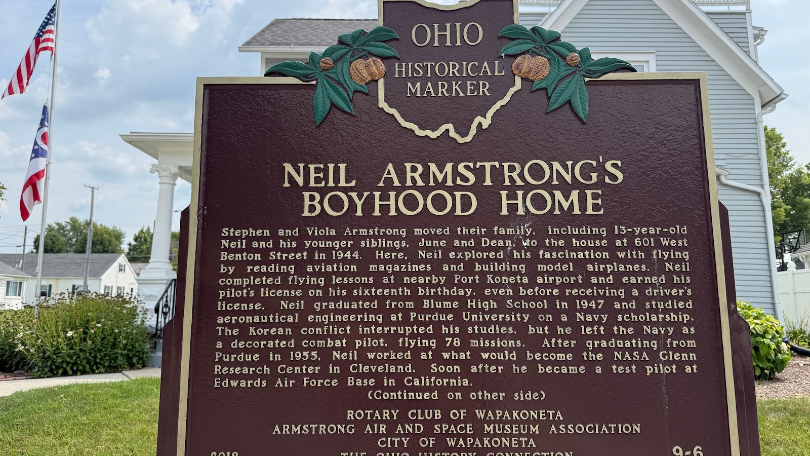 Retired pilot helps historical society buy Neil Armstrong's boyhood home for tours