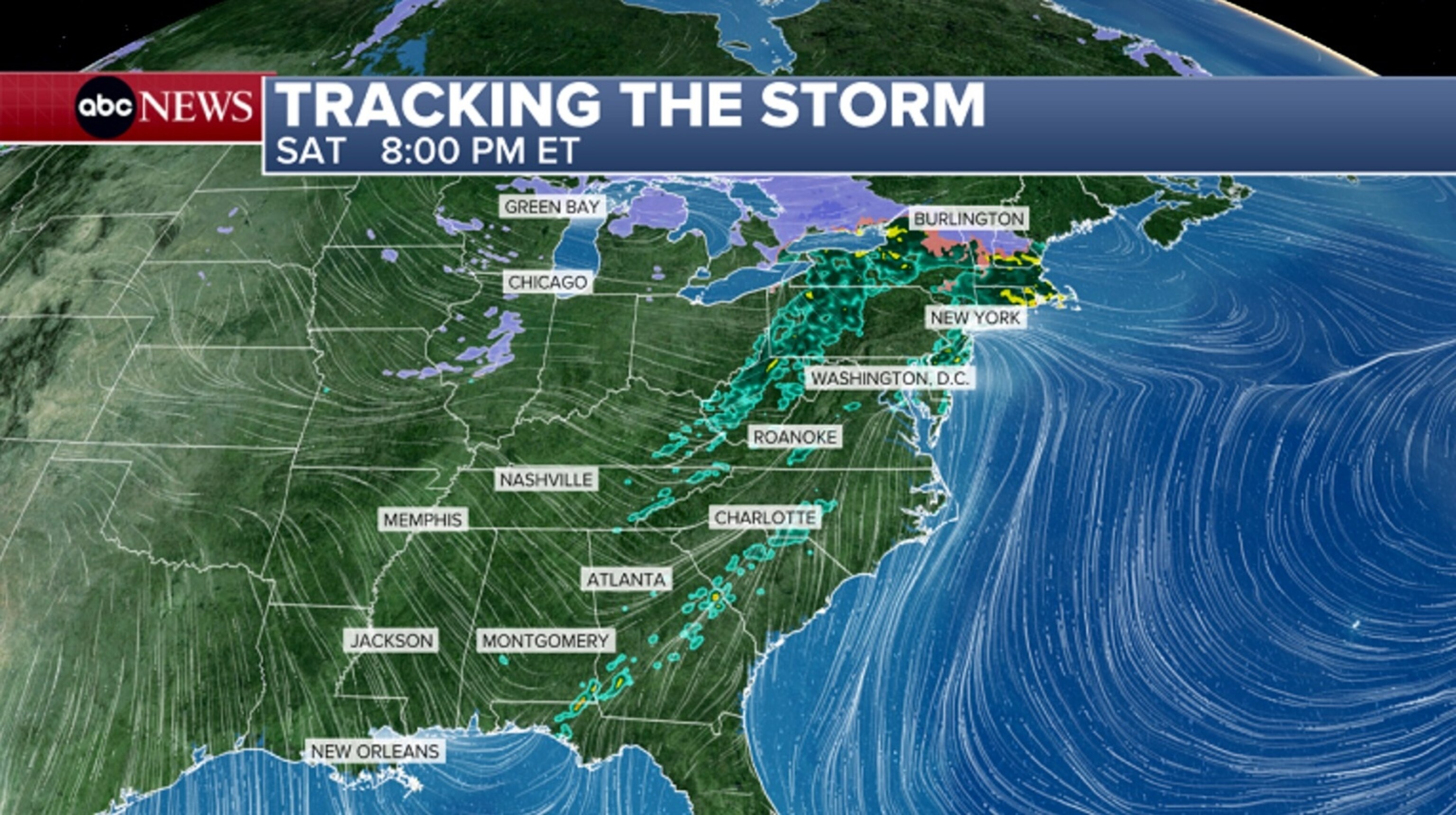 PHOTO: tracking the storm sat. 8pm map