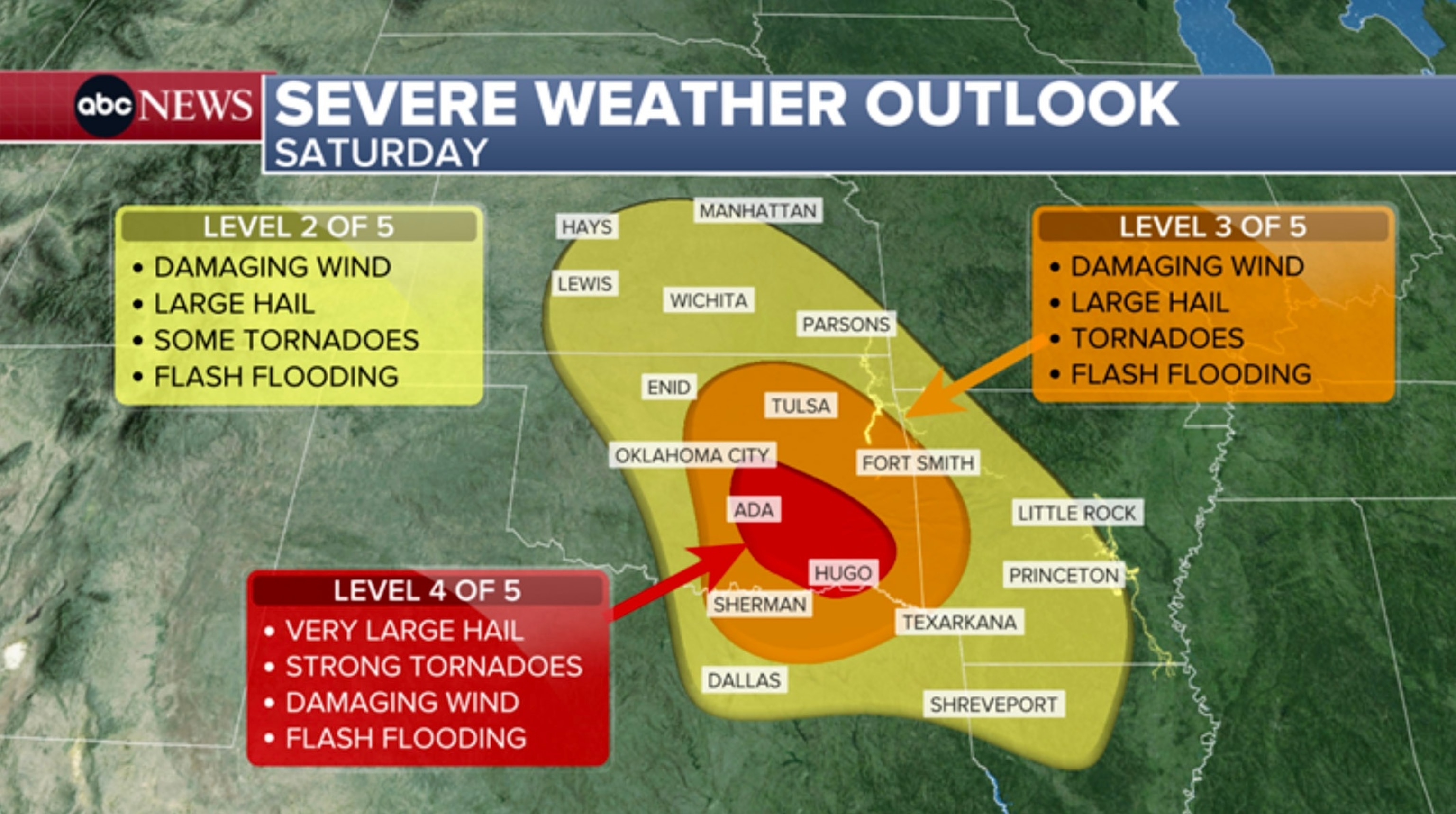 PHOTO: Severe weather outlook map