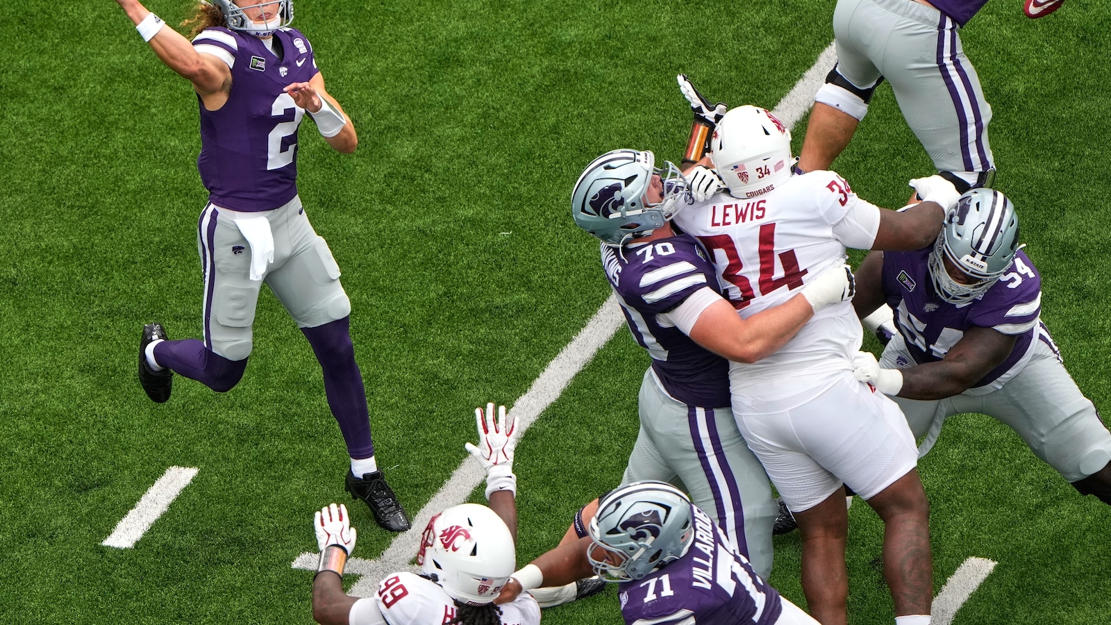 Avery Johnson and Rodney Fields Jr. lead Kansas State over Washington State 34-7