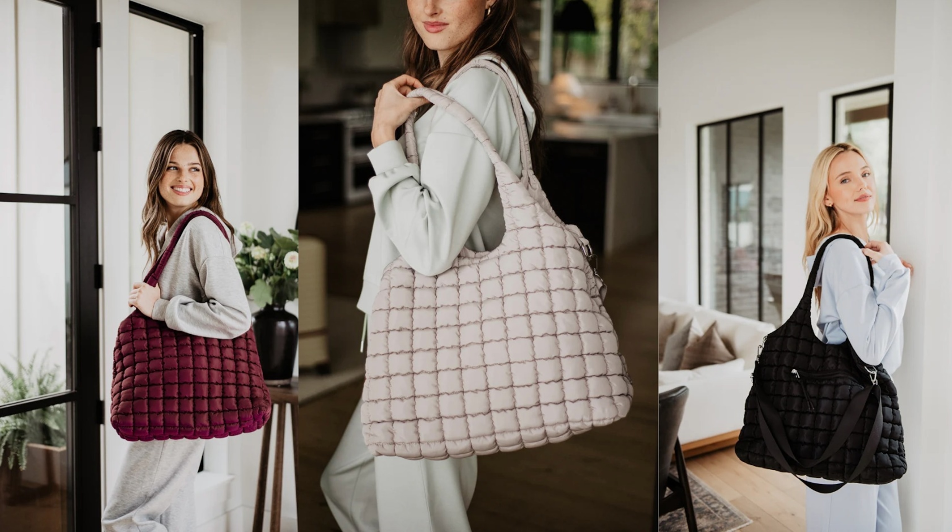 Katydid: Large Quilted Tote Bag