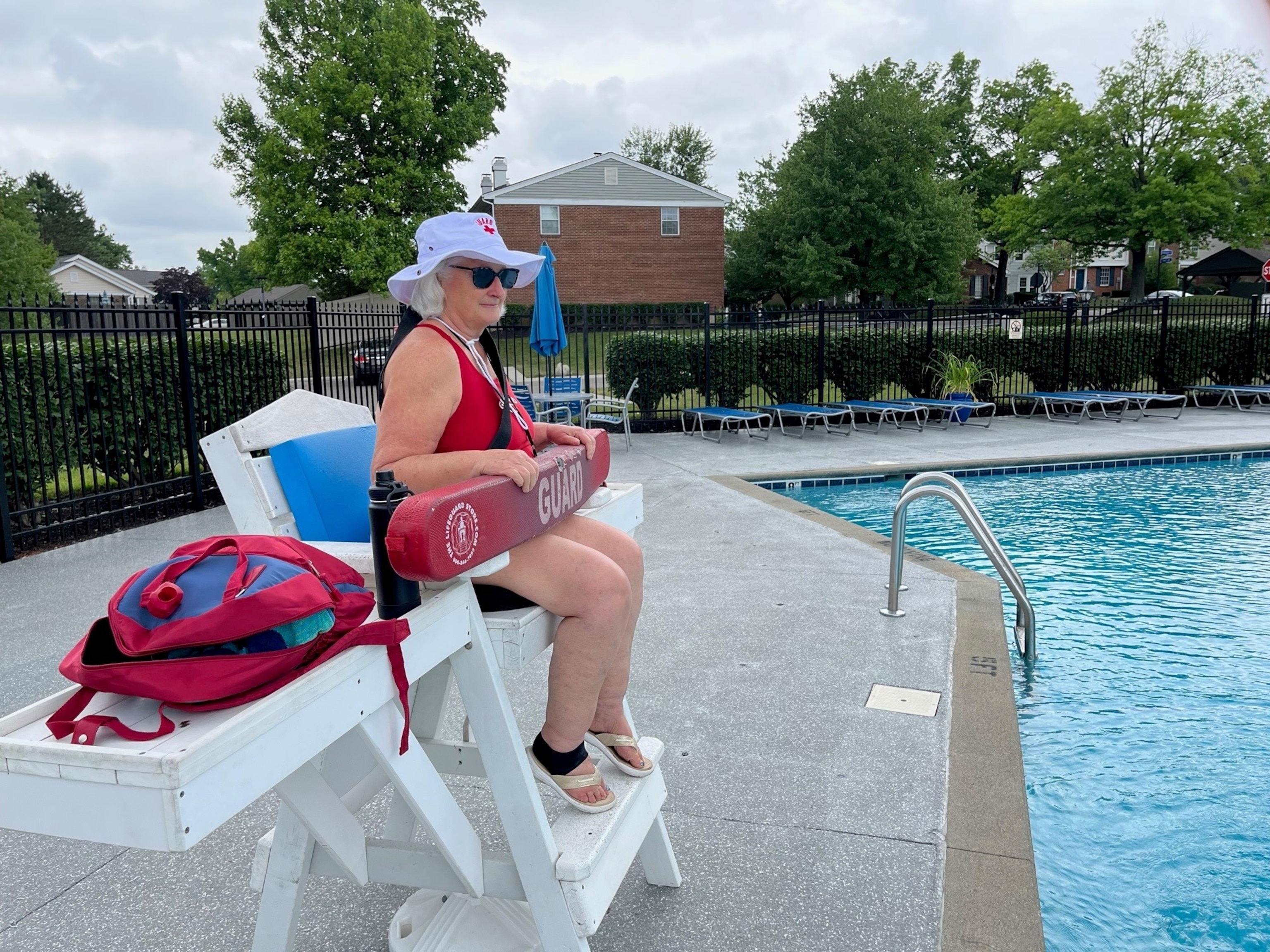 PHOTO: Rodgers is a lifeguard at the pool at Montgomery Towne Condominiums in Sycamore Township, Ohio.